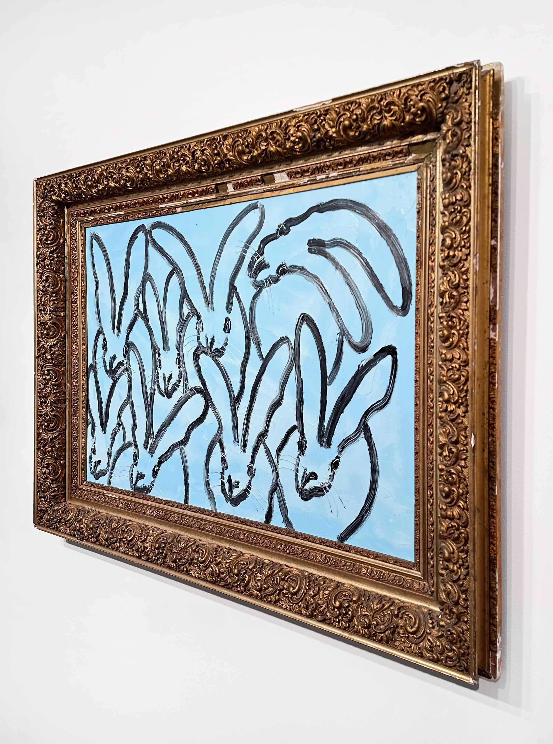 Luna Blu - Painting Contemporaneo di Hunt Slonem