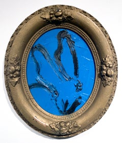 Blue Oval Bunny