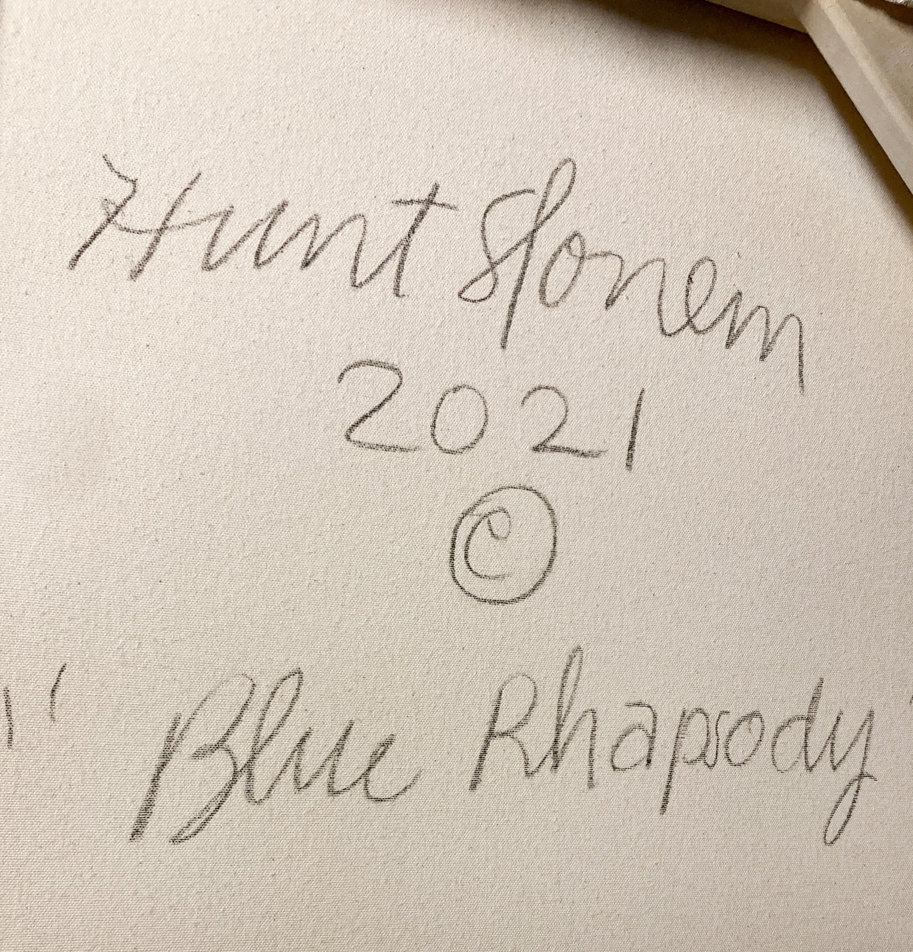 Artist:  Slonem, Hunt
Title:  Blue Rhapsody
Series:  Bunnies
Date:  2021
Medium:  Oil and acrylic on canvas with diamond dust
Unframed Dimensions:  48 