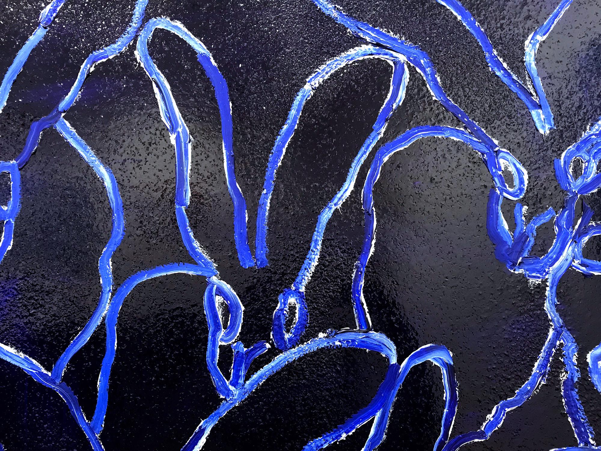 Blue Tanzania (Diamond Dust Bunnies on Ultramarine Blue) 6