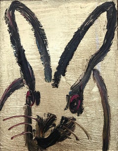 Boy Scout  (Black Bunny on Gold Background)