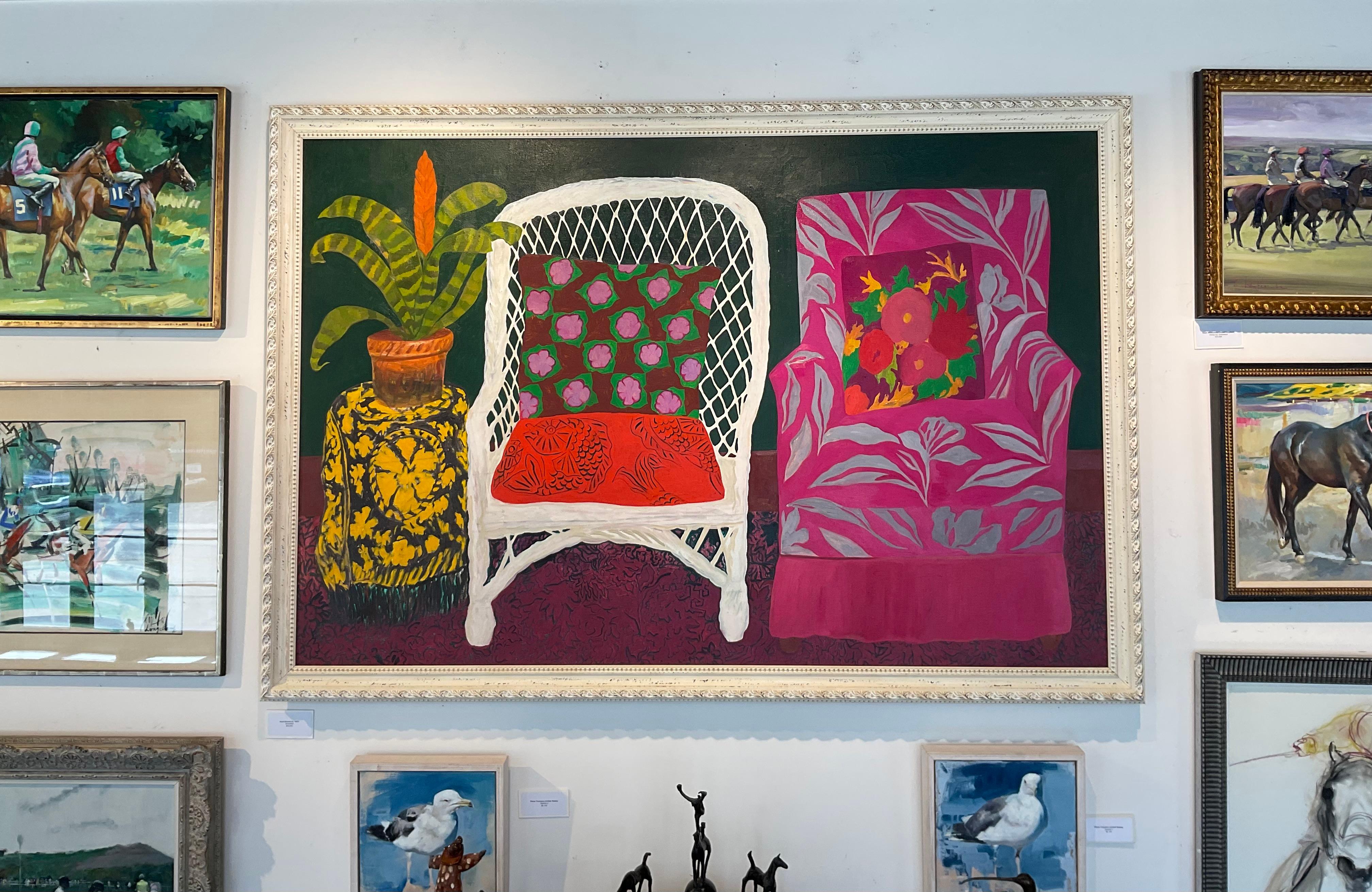 Bromeliad - Painting by Hunt Slonem