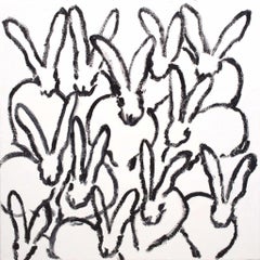 Bunnies on White Diamond Dust