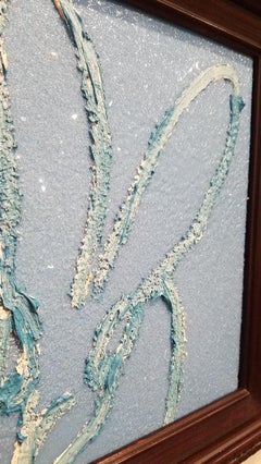 Bunny on Light Blue Diamond Dust