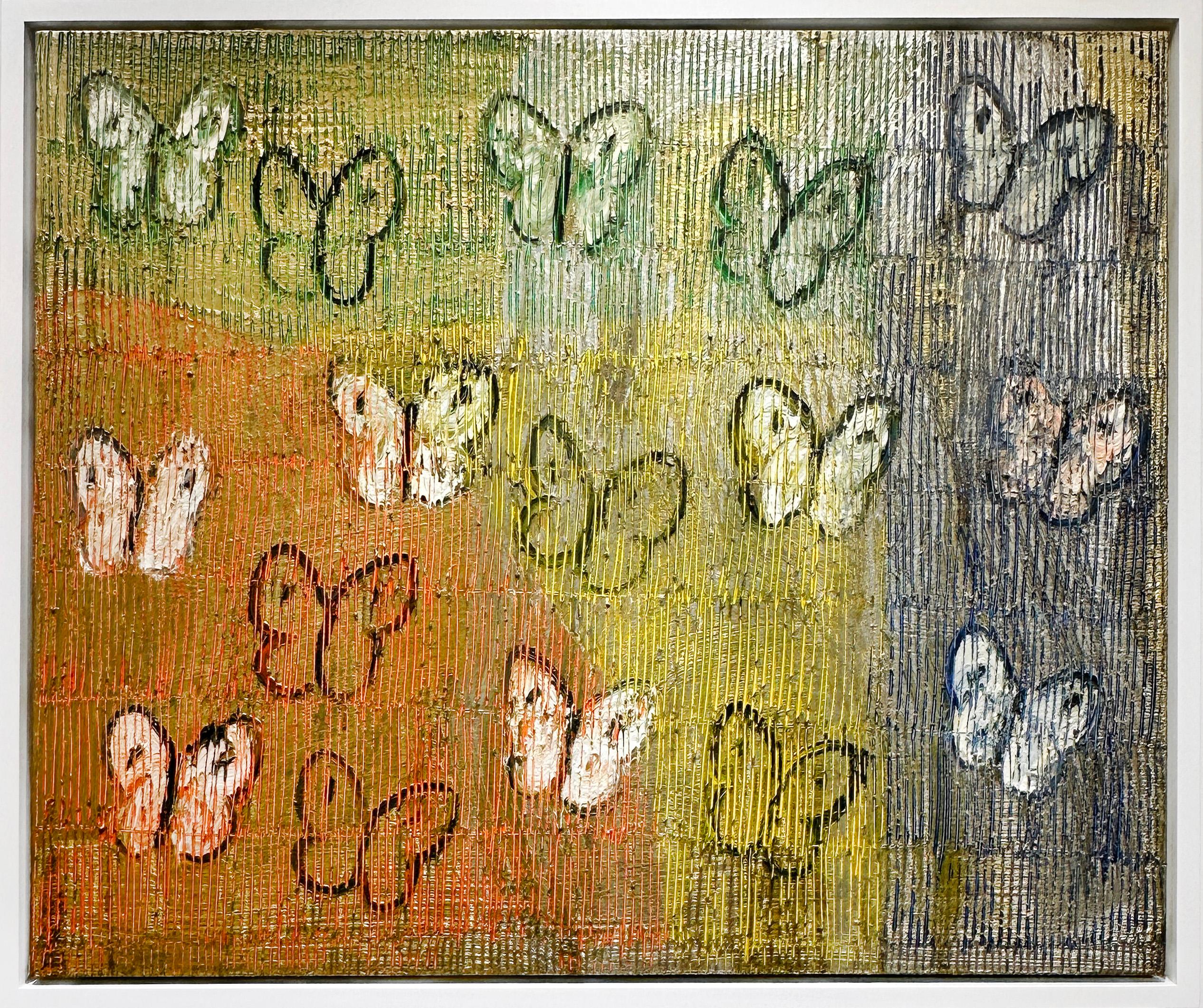 Hunt Slonem Animal Painting - Butterflies Aug.