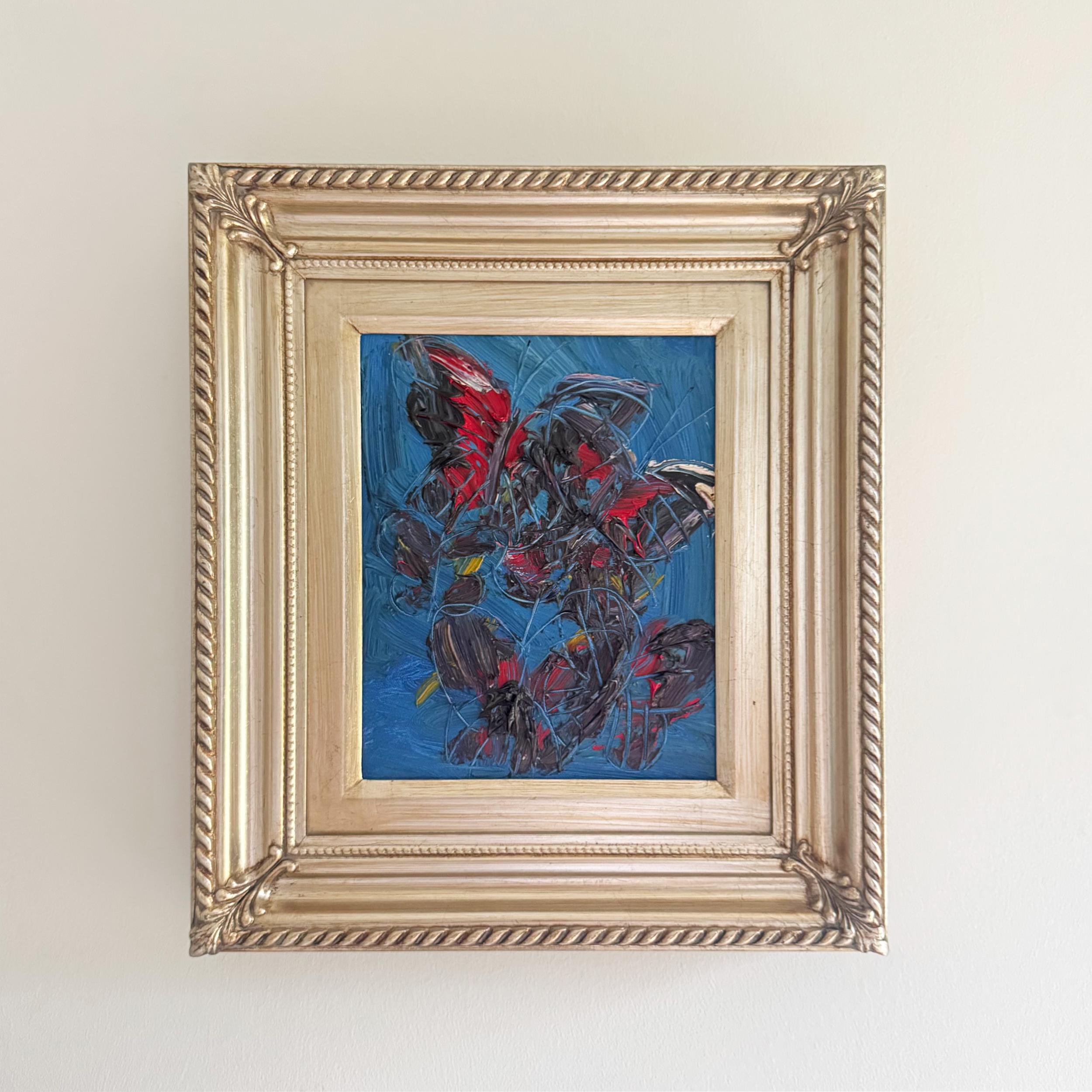 Ohne Titel Schmetterlinge Ölgemälde auf Leinwand, Neo-Expressionist, 2025