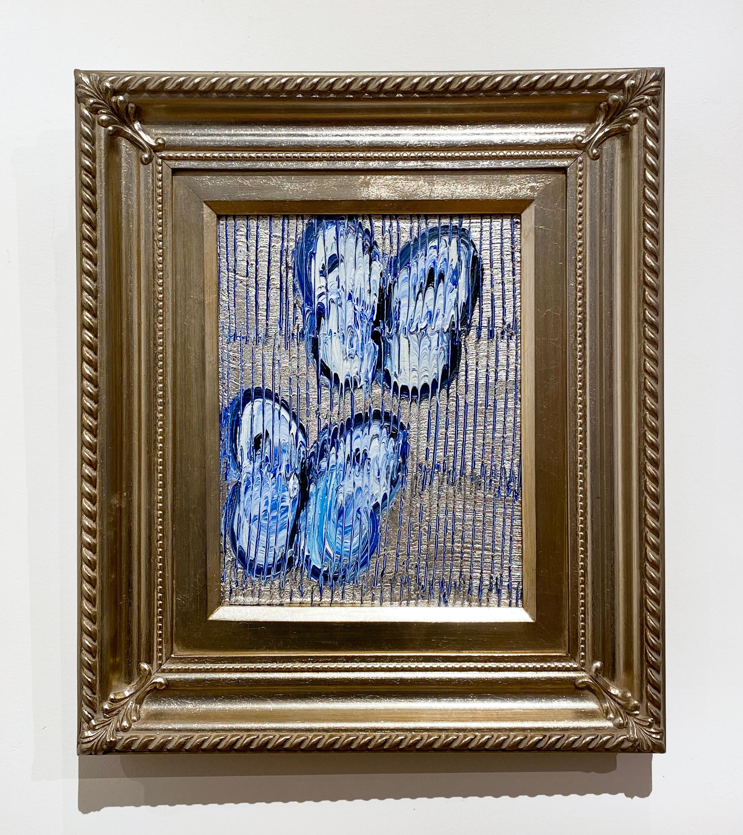 Schmetterlinge Silver (Zeitgenössisch), Painting, von Hunt Slonem