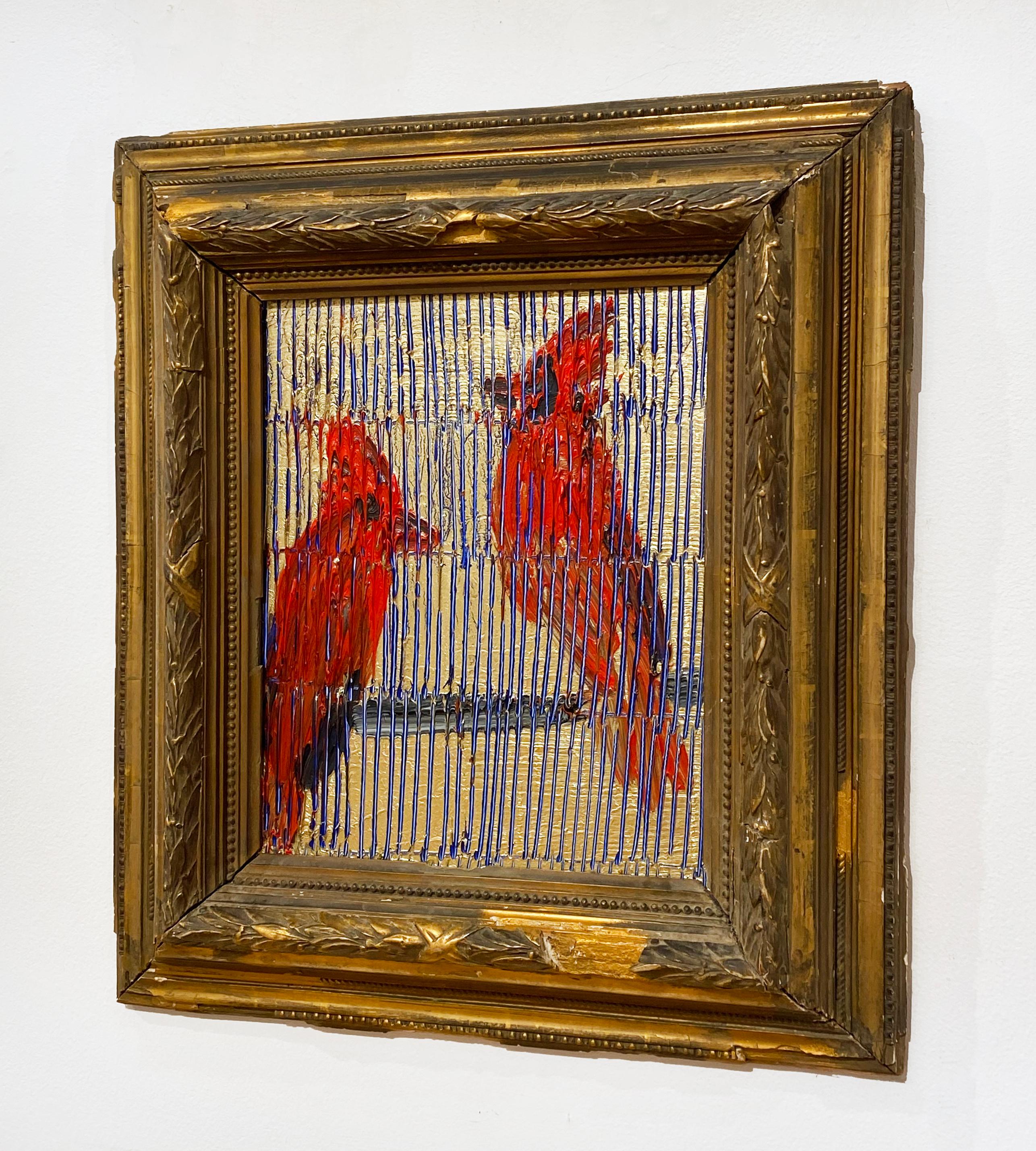 Cardinals - Contemporary Painting by Hunt Slonem