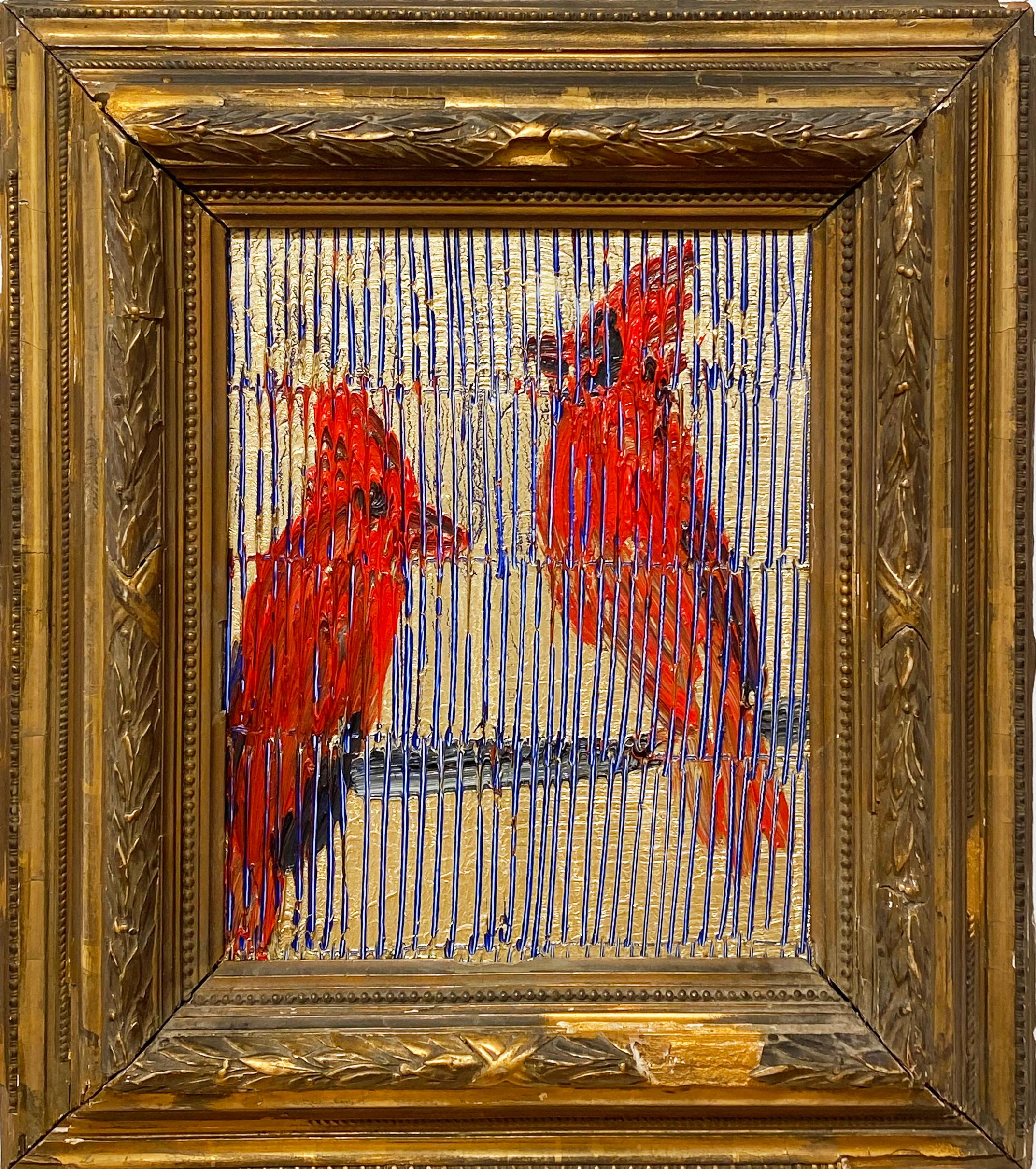 Cardinals - Painting by Hunt Slonem
