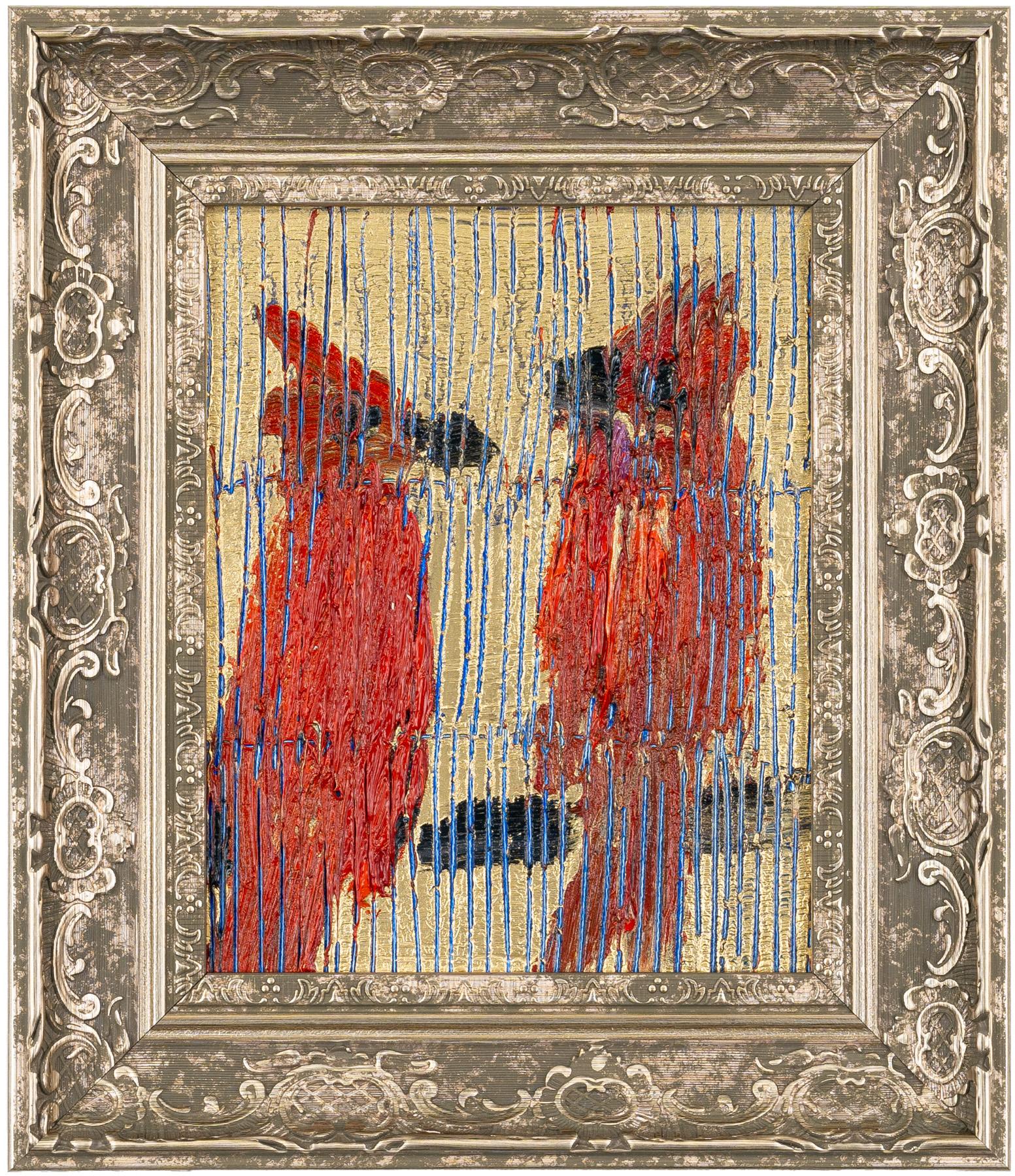 Hunt Slonem Animal Painting - Cardinals
