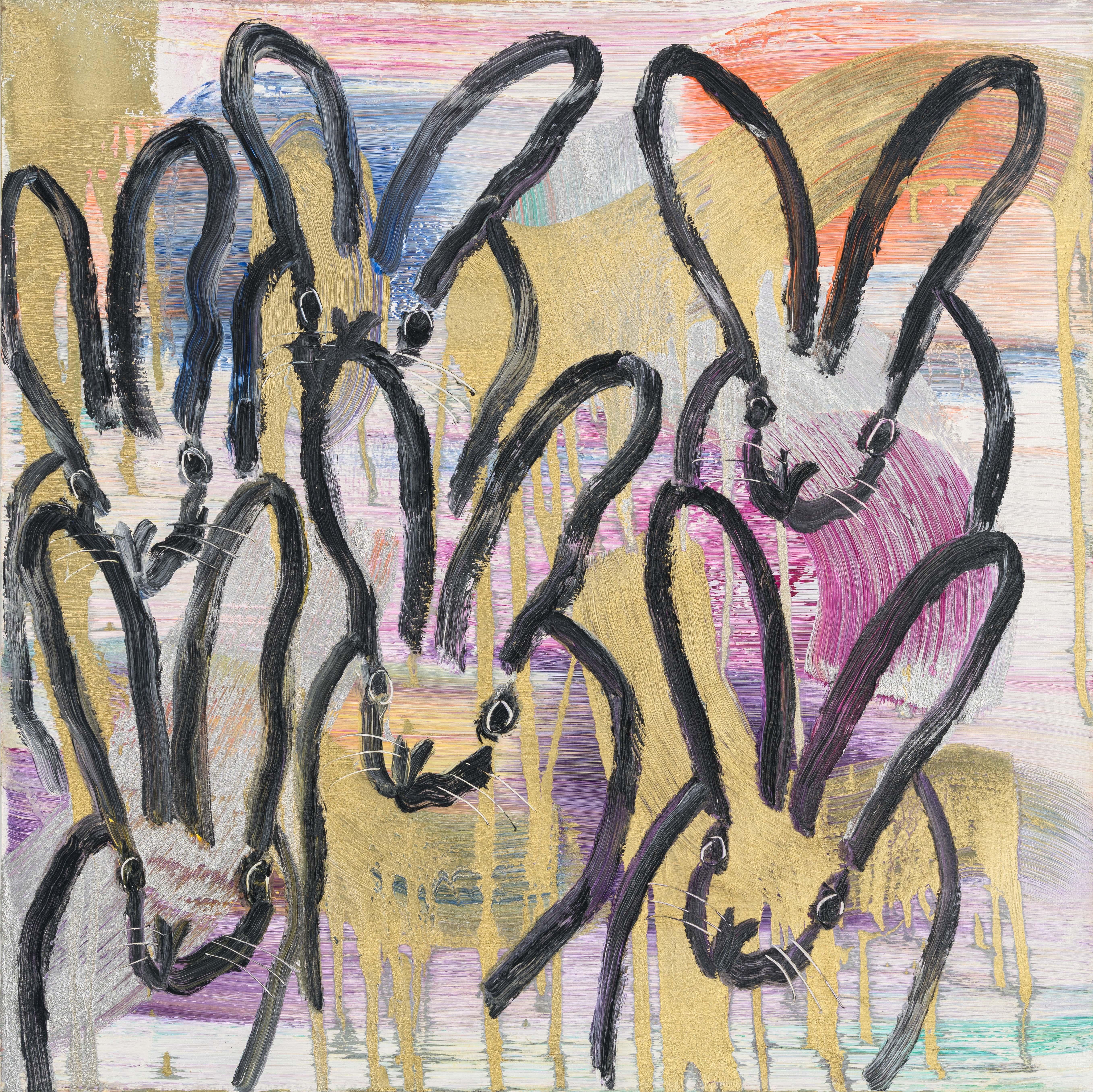 Hunt Slonem Animal Painting - Chinensis Mardi Gras
