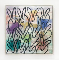 Hunt Slonem "Chinensis Parade Route" Bunnies