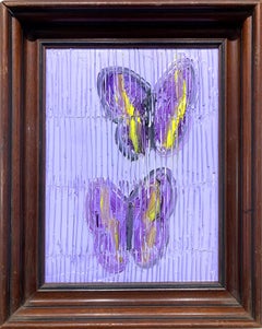 "Cloaks" Lavender Butterflies on Light Lavender Background with Scoring 