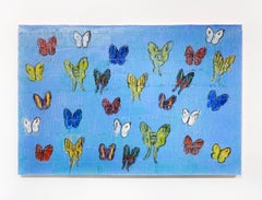 Hunt Slonem "Cloud 9" Butterflies