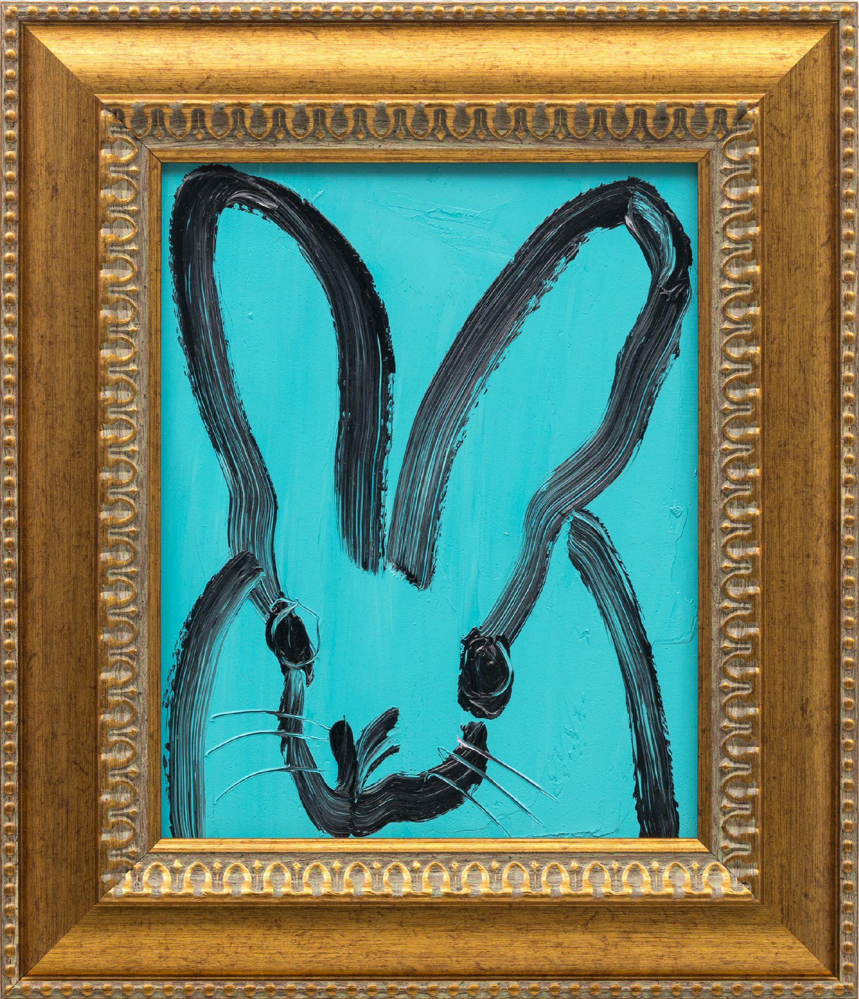 Hunt Slonem Animal Painting - Cobalt Leap