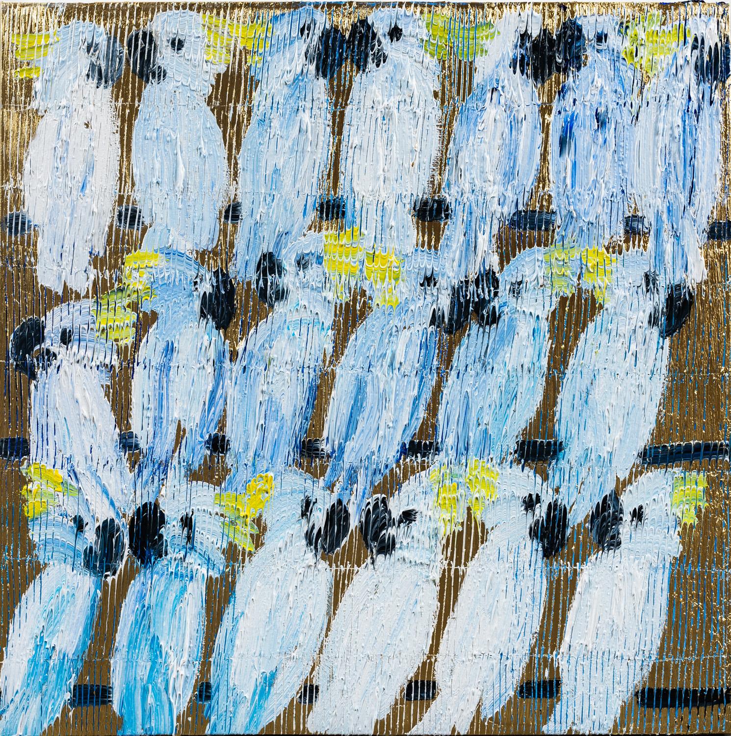 Artist:  Slonem, Hunt
Title:  Cockatoo Whisper
Date:  2023
Medium:  Oil on canvas
Unframed Dimensions:  30" x 30"
Signature:  Signed by Artist on Verso
Edition:  Unique