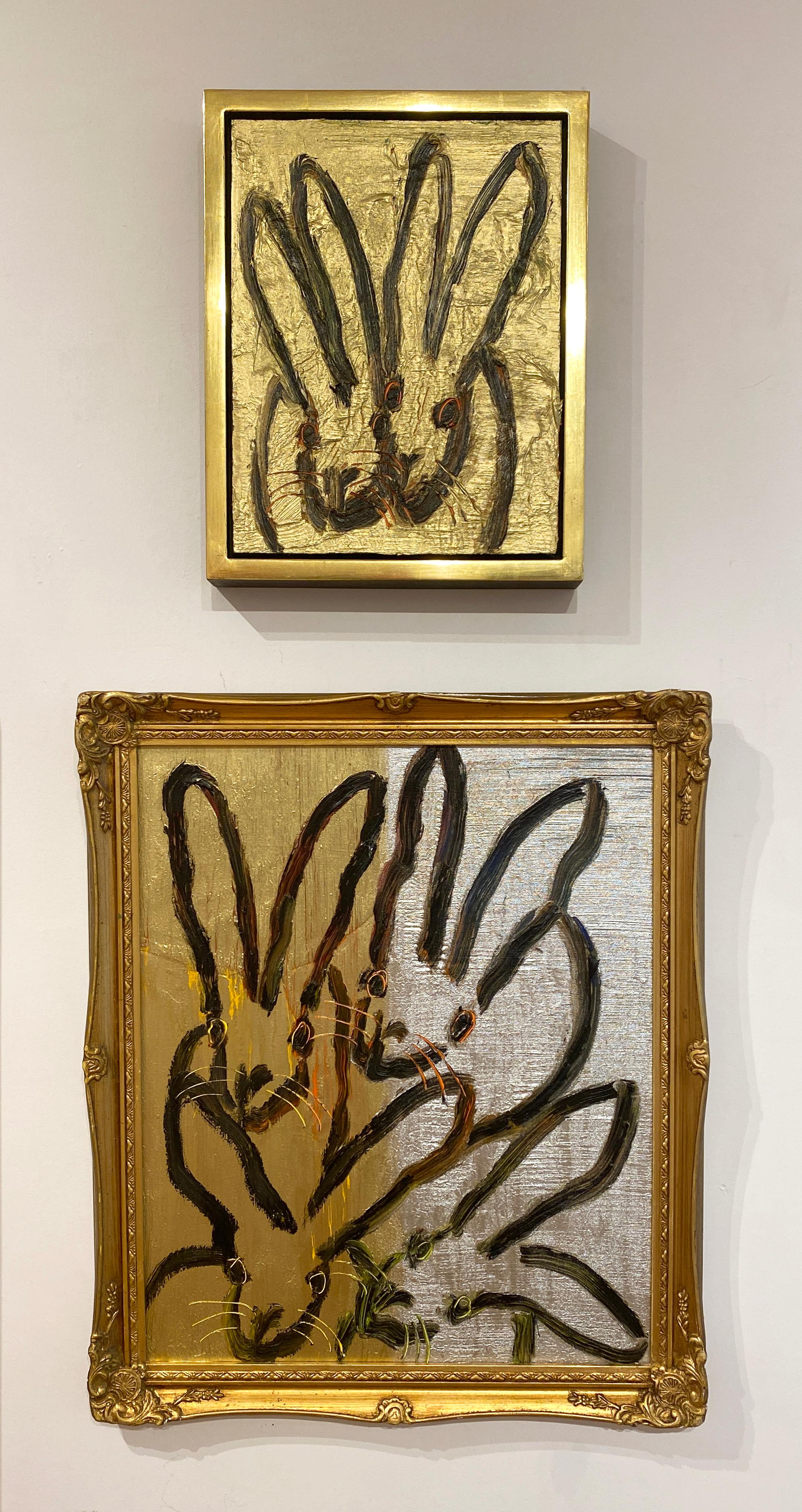 Artist:  Slonem, Hunt
Title:  Couple
Series:  Bunnies
Date:  2020
Medium:  Oil on panel
Unframed Dimensions:  14 x 10.75