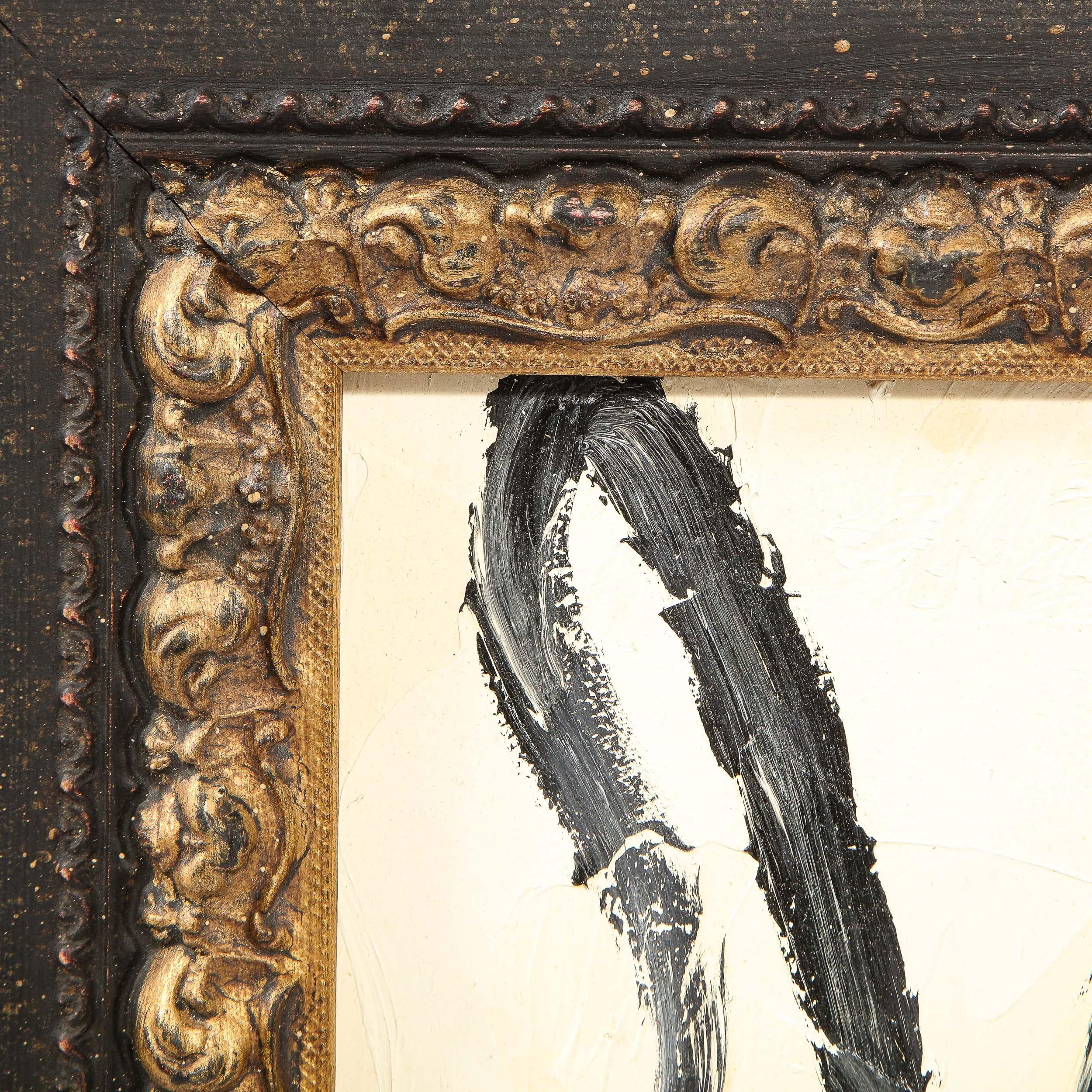 CRK 01543 - Abstract Painting Nero di Hunt Slonem