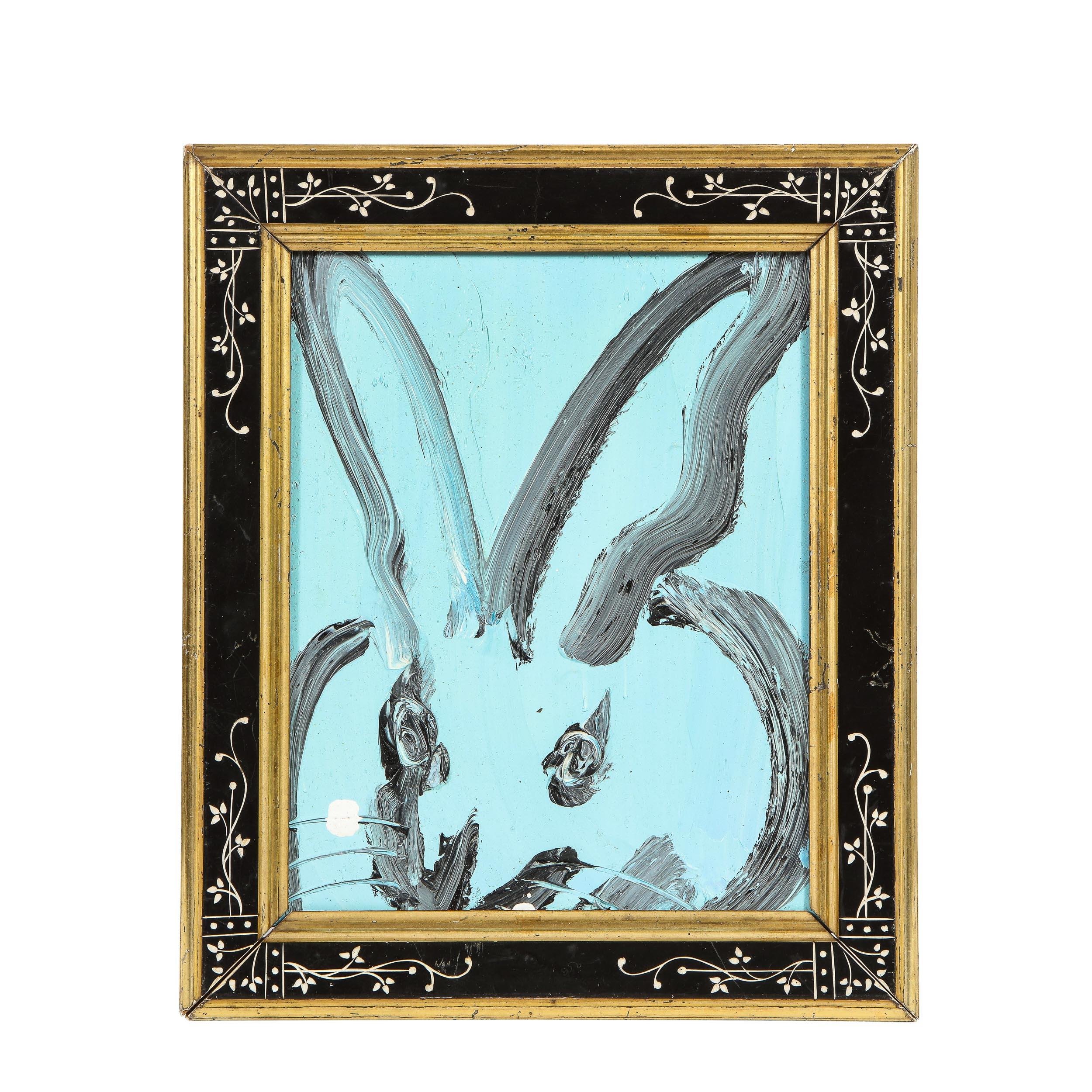 Hunt Slonem Animal Painting - CRO3655 - Bunny Painting