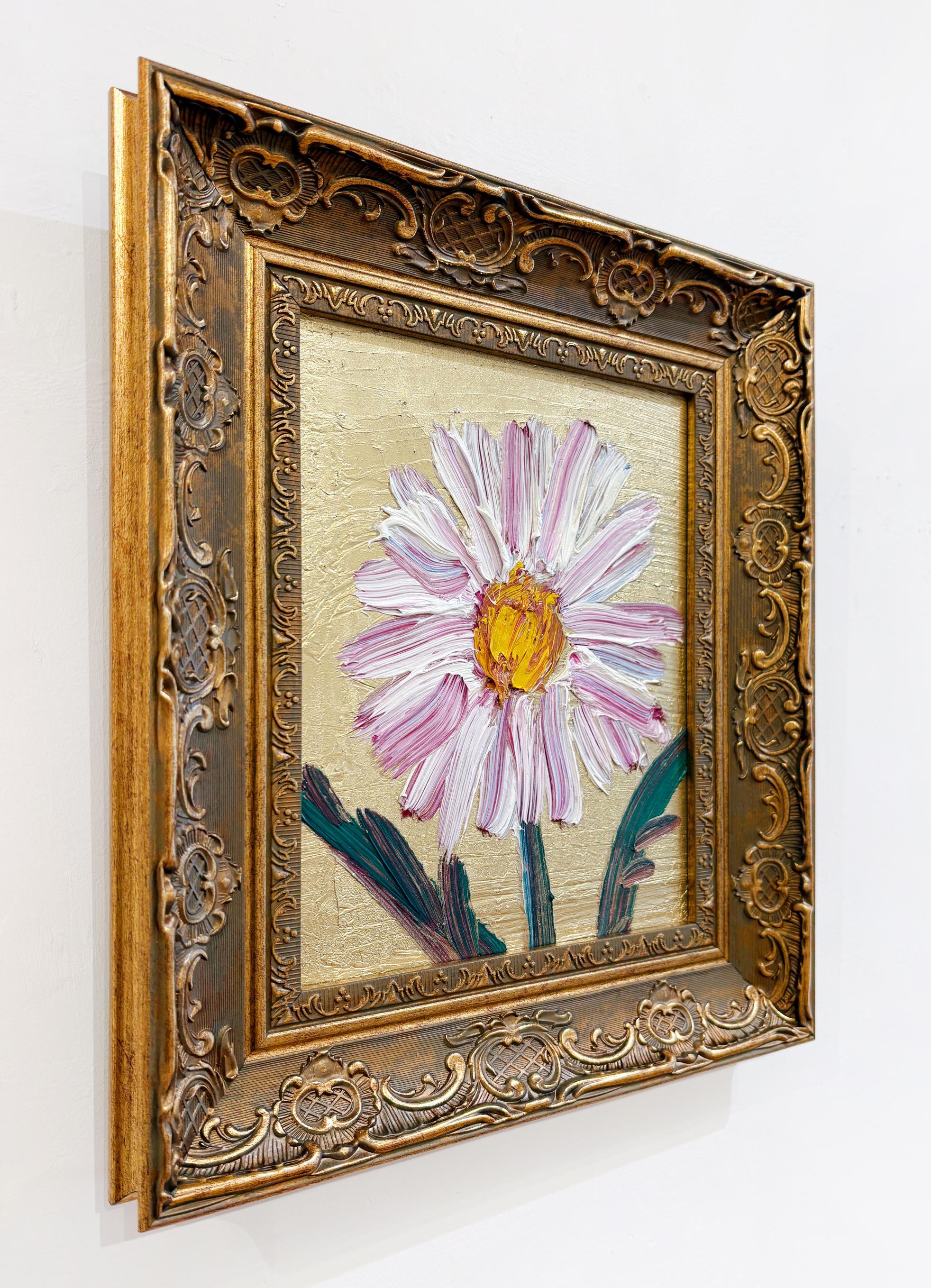 Artist:  Slonem, Hunt
Title:  Daisy
Date:  2025
Medium:  Oil on wood
Unframed Dimensions:  10