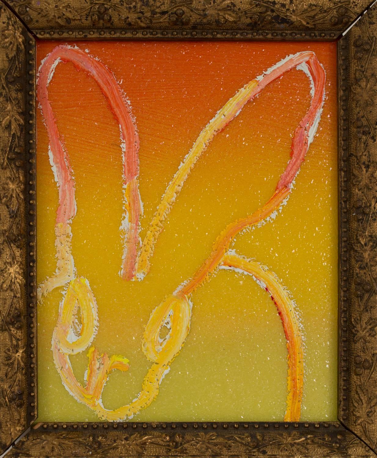 Hunt Slonem Animal Painting - Diamond Dust Ombre Bunny