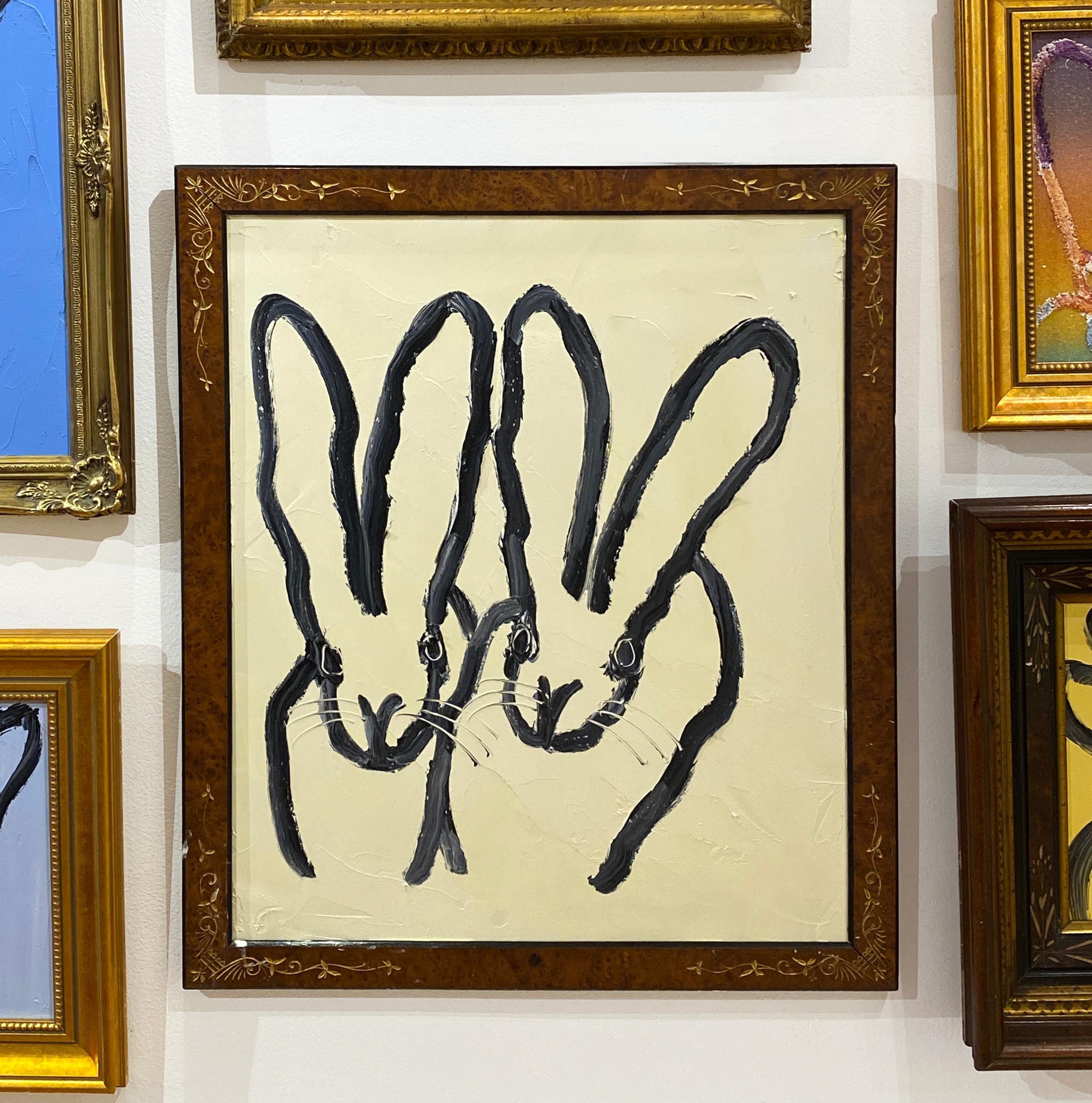 Double Bunny - Painting by Hunt Slonem