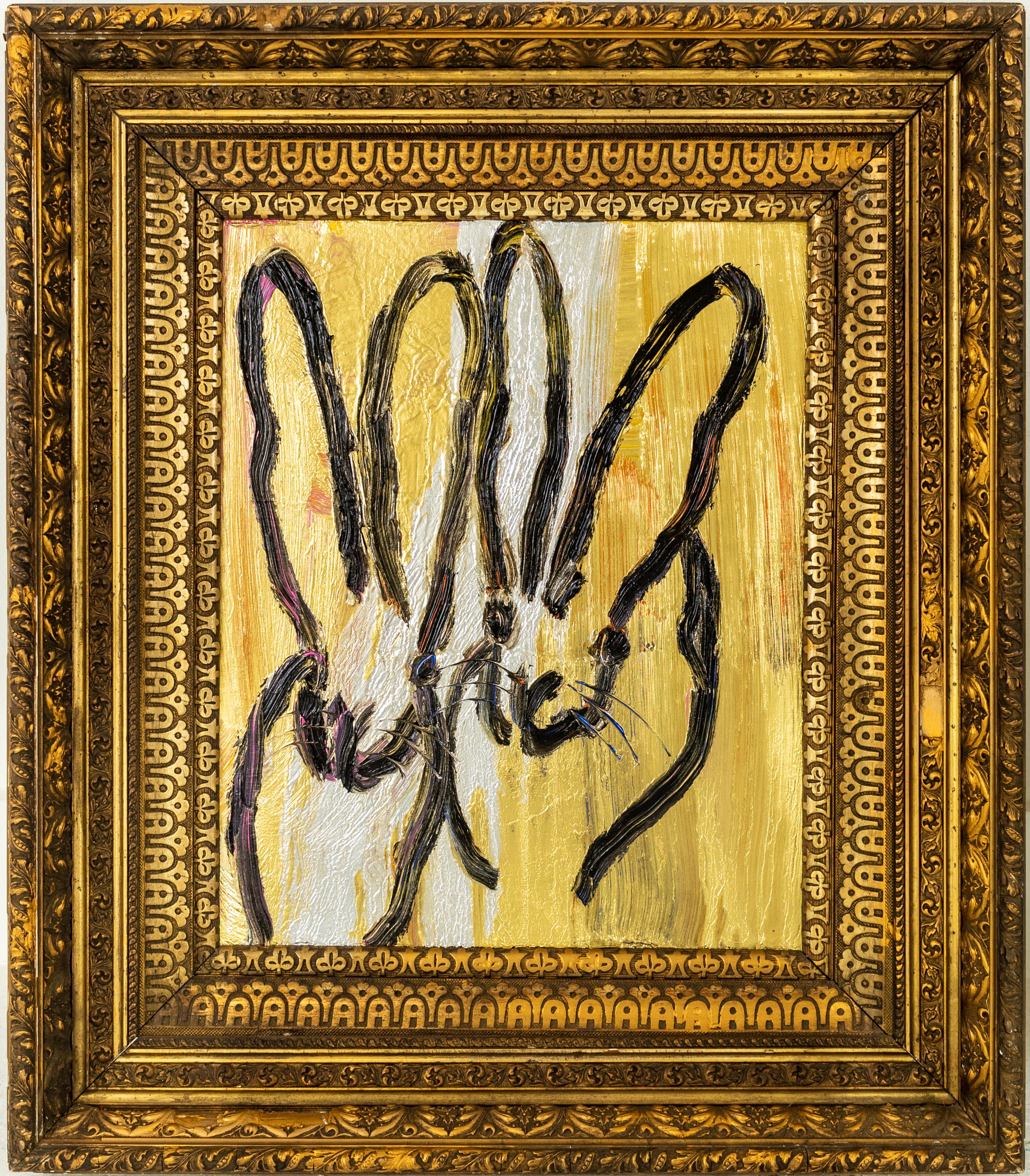 Double Bunny - Painting by Hunt Slonem