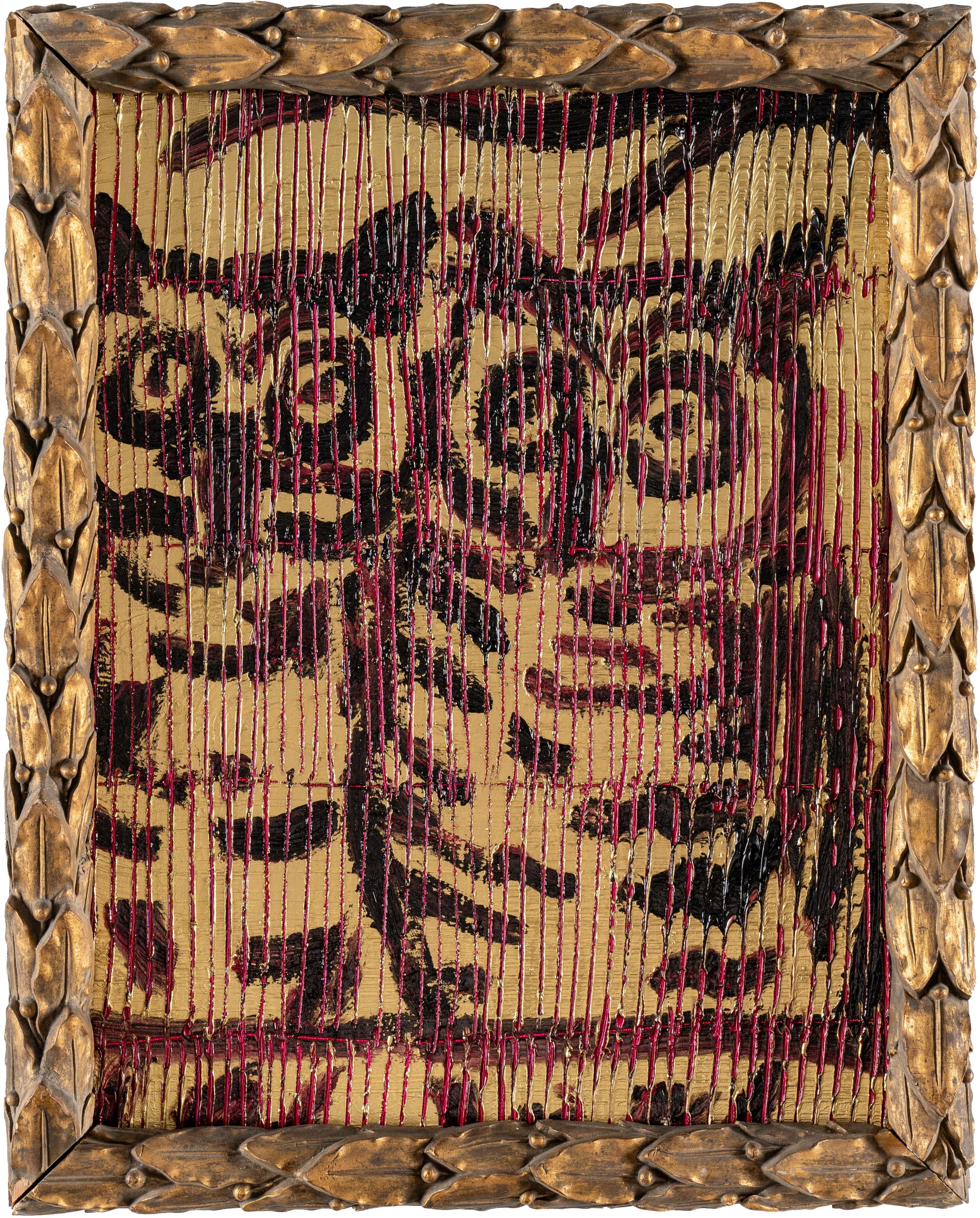 Hunt Slonem Animal Painting – Doppel-Eule