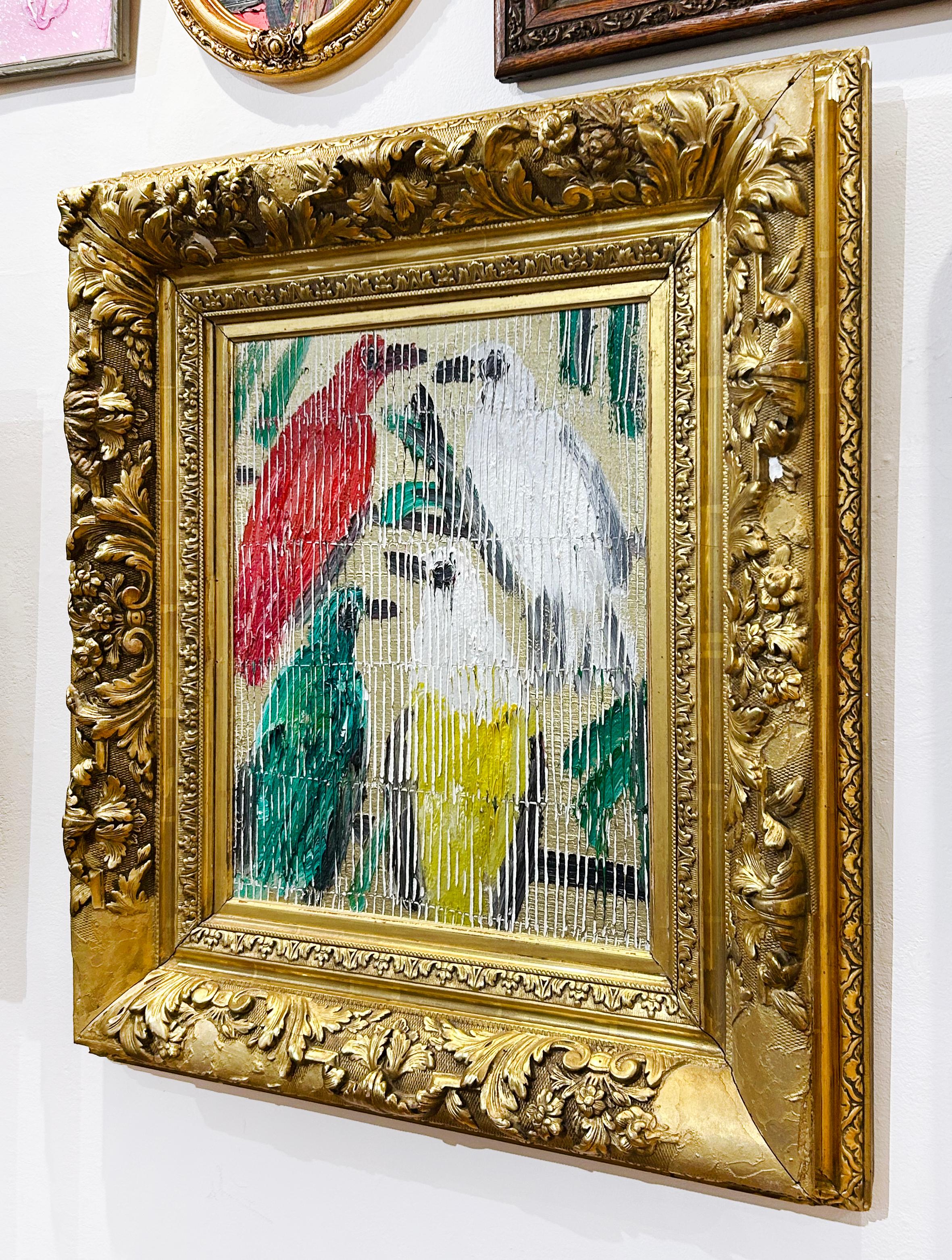 Taube (Friedensplan) (Braun), Animal Painting, von Hunt Slonem