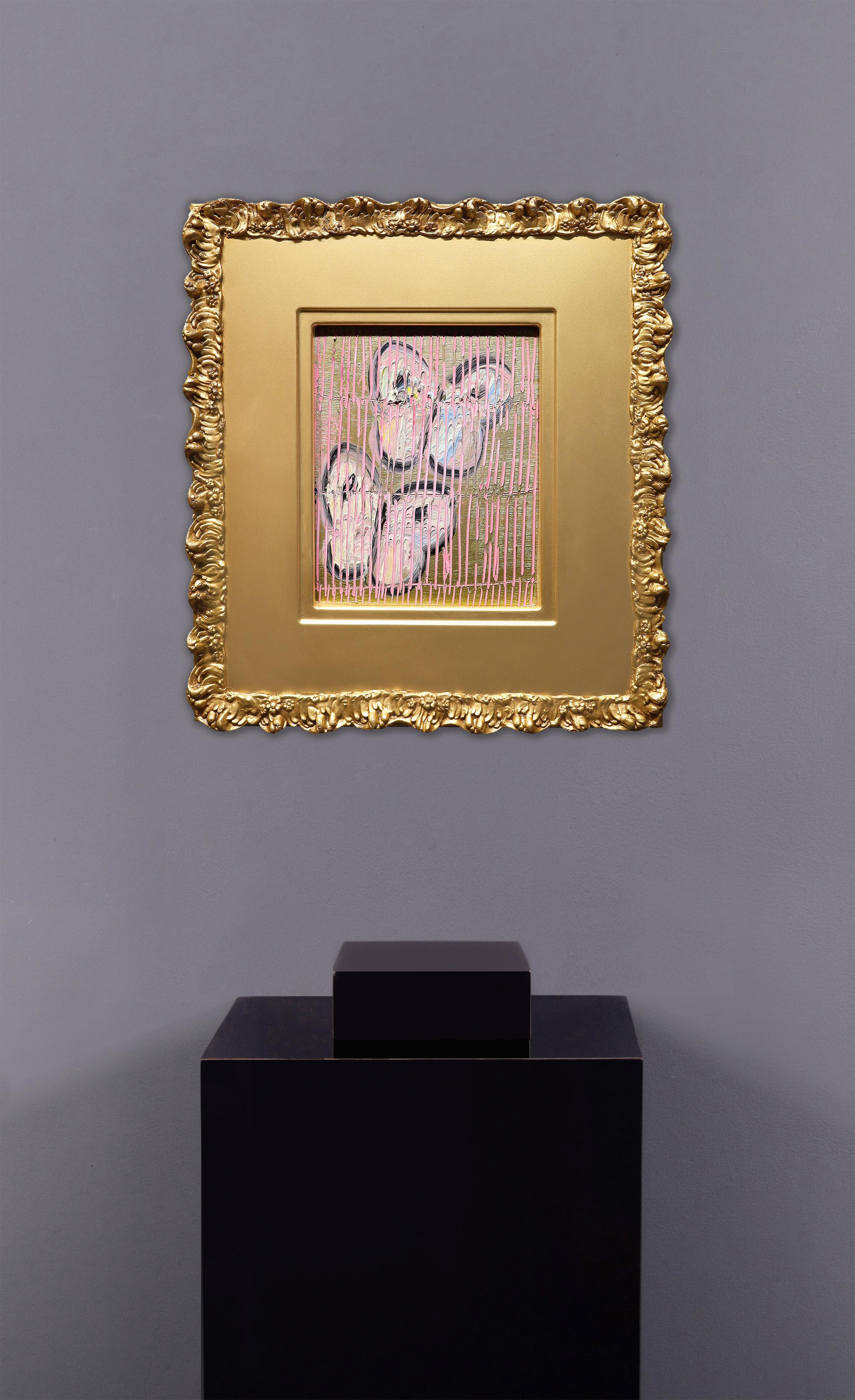 Duetto Volo Rosa' Pittura unica - Painting di Hunt Slonem