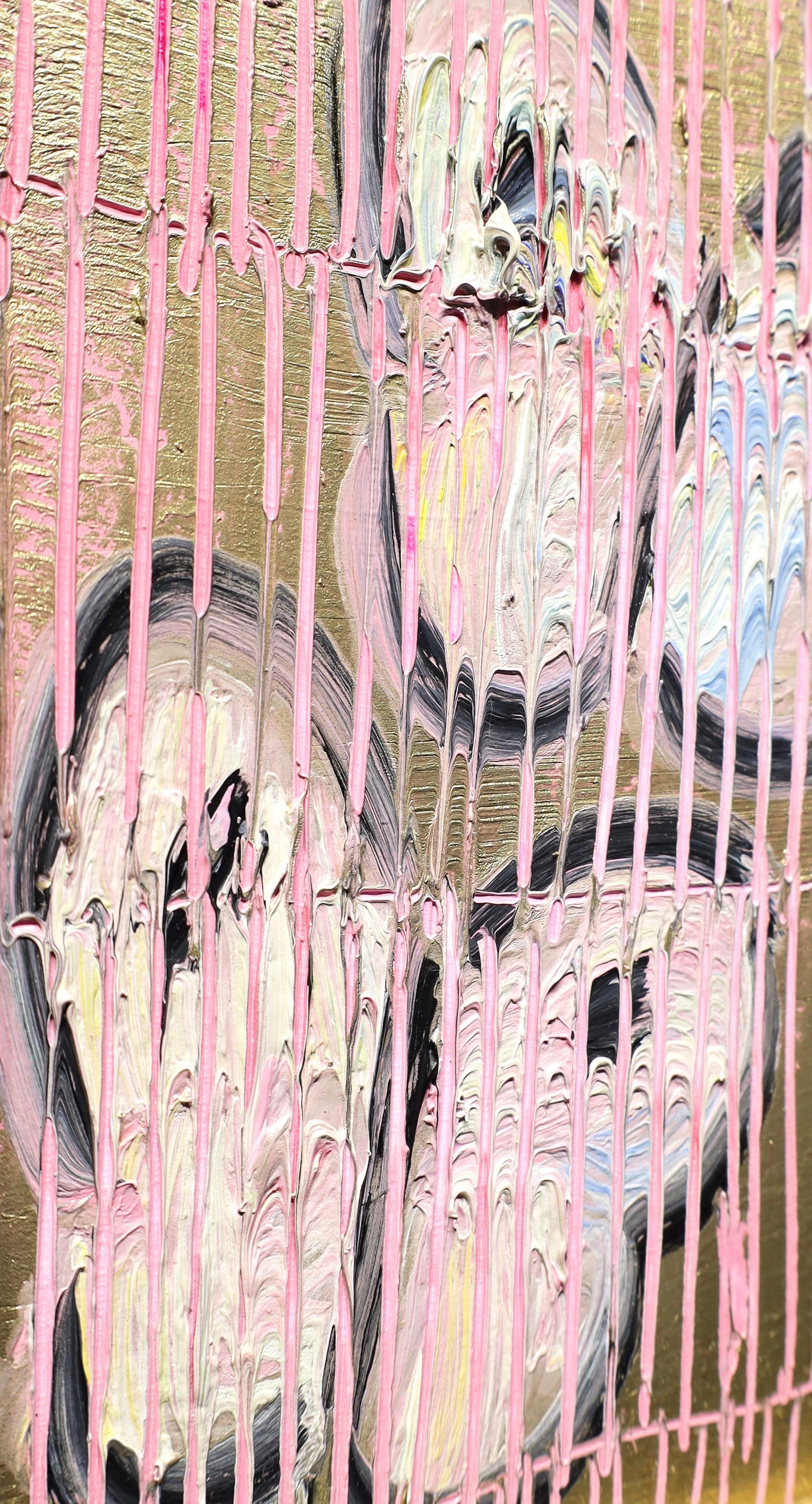 Duetto Volo Rosa' Pittura unica 3