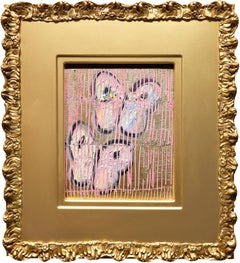 Duetto Volo Rosa' Pittura unica