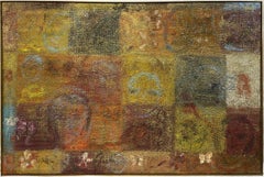 “Faces, Butterflies, and Birds, 1999” Hunt Slonem Large Neo-Expressionist Oil