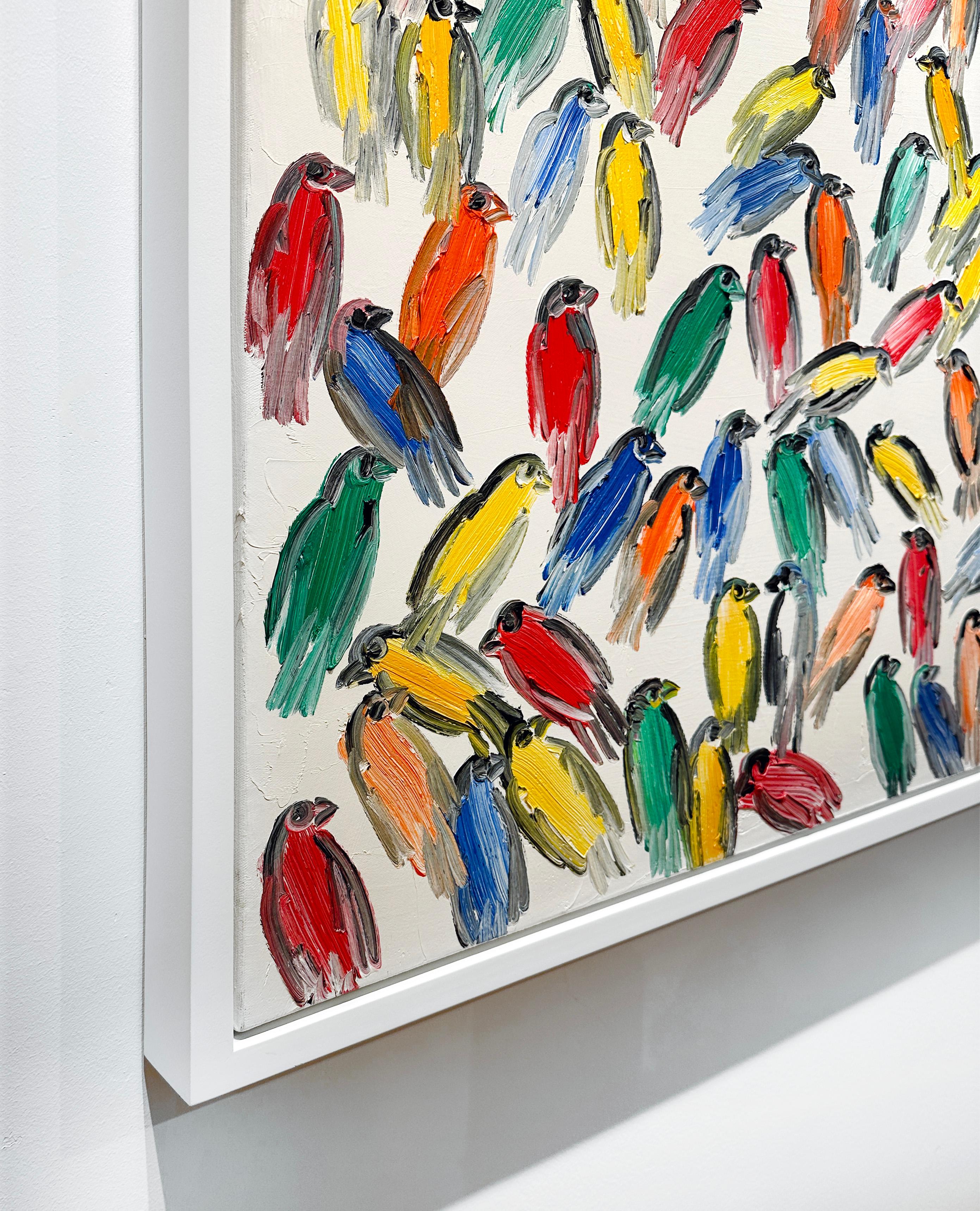 Gruppo di fringuelli - Painting Contemporaneo di Hunt Slonem