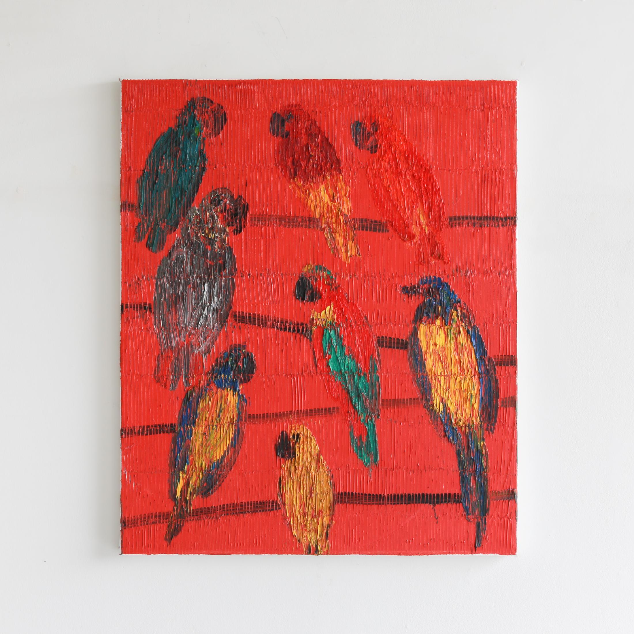 Fruit Pigeon - Painting by Hunt Slonem
