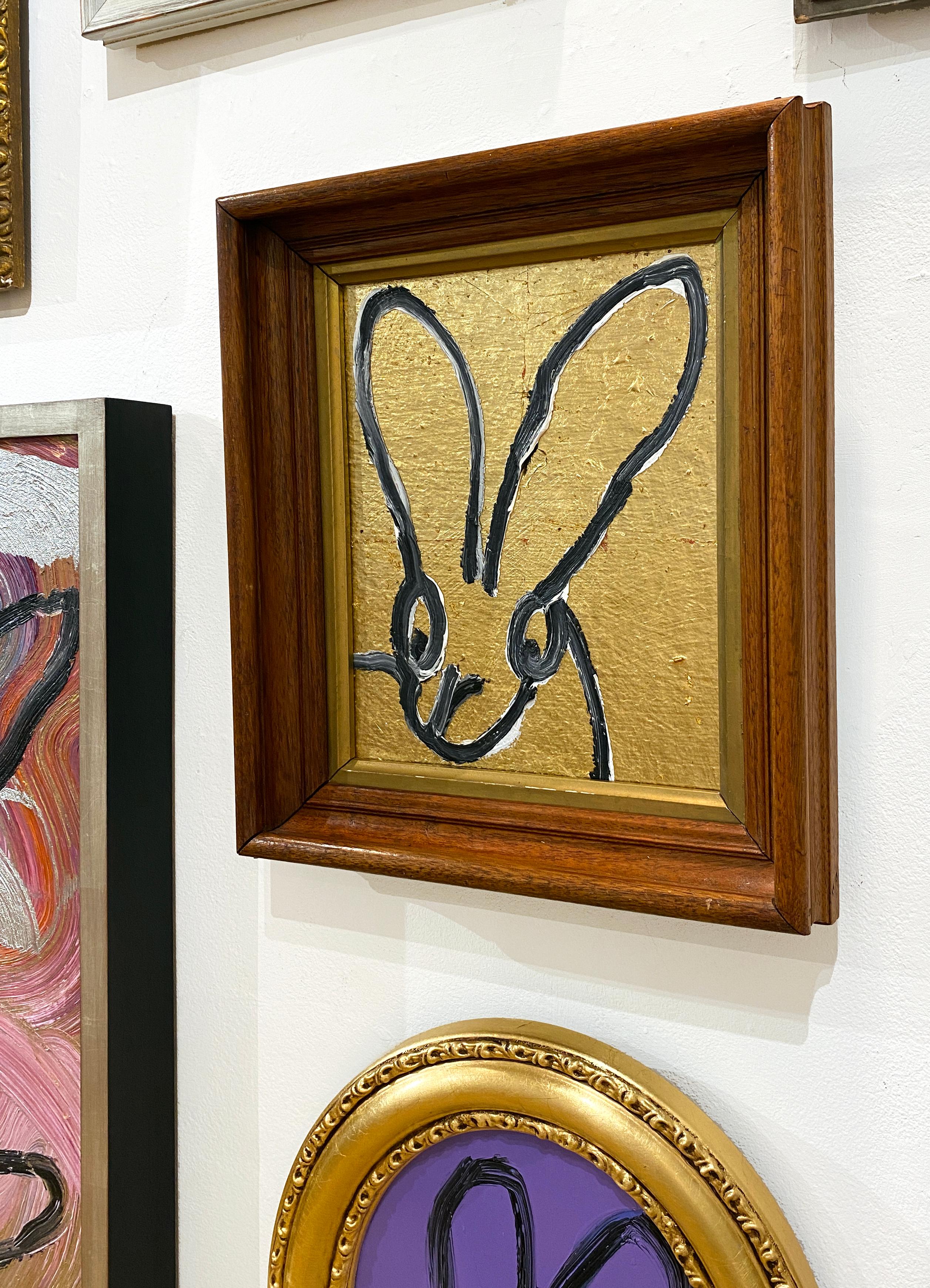 Gold - Brown Animal Painting by Hunt Slonem