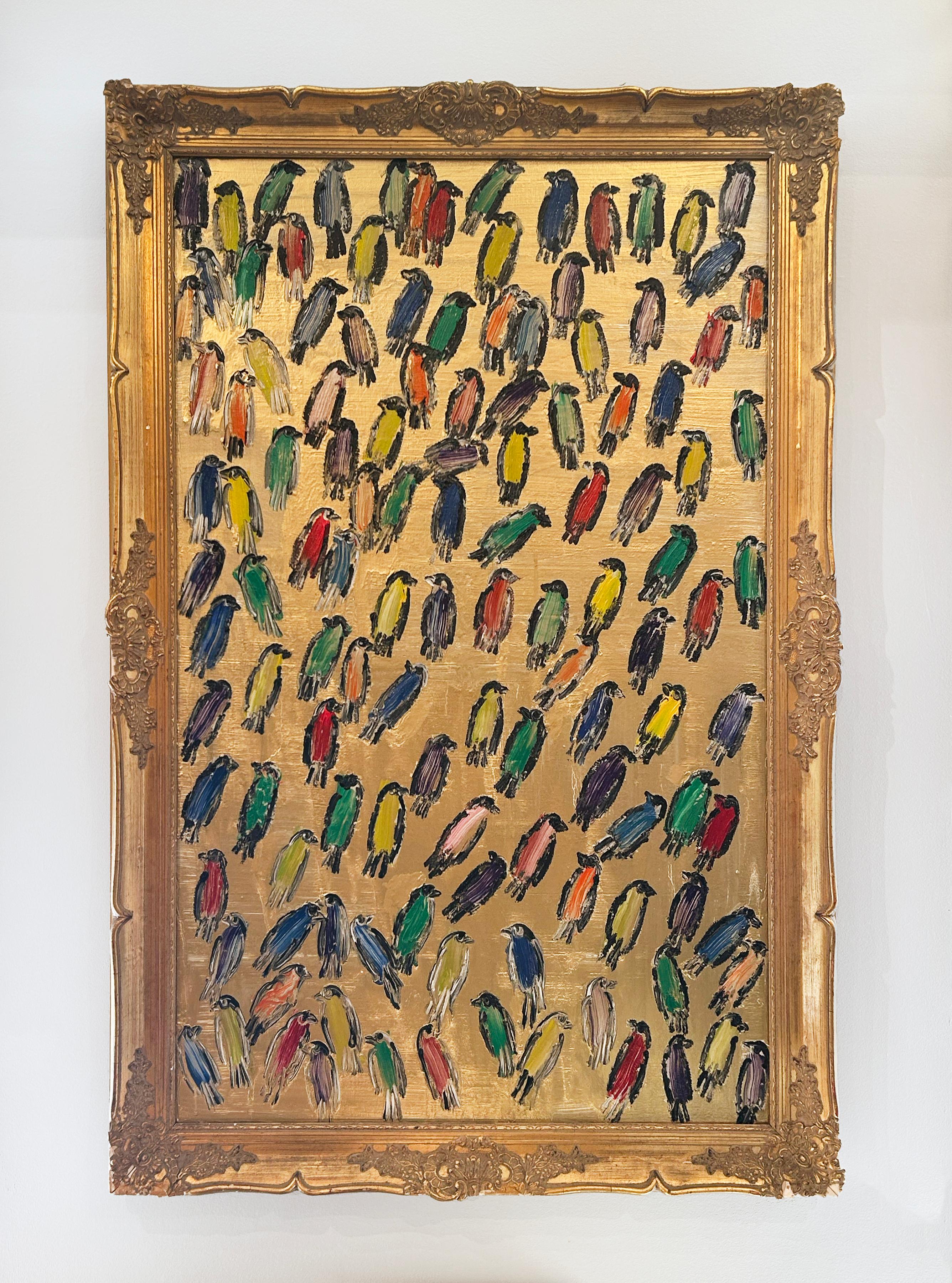 Goldener Pinsel (Zeitgenössisch), Painting, von Hunt Slonem