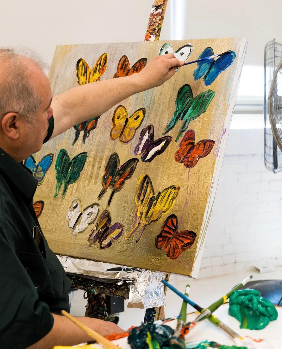 Vara de Oro - Animal Painting Amarillo de Hunt Slonem