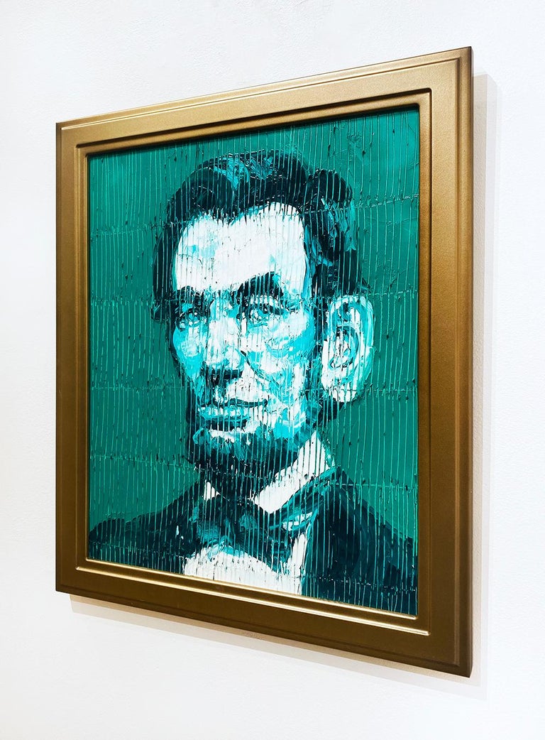 Hunt Slonem - Green Abe For Sale at 1stDibs