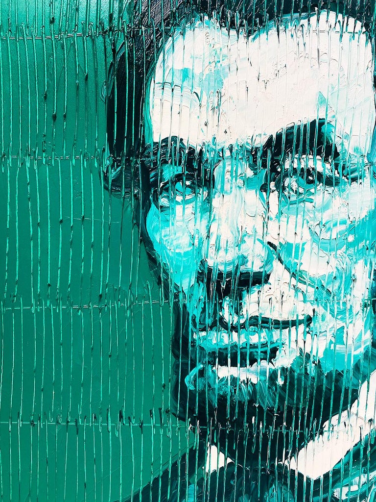 Hunt Slonem - Green Abe For Sale at 1stDibs