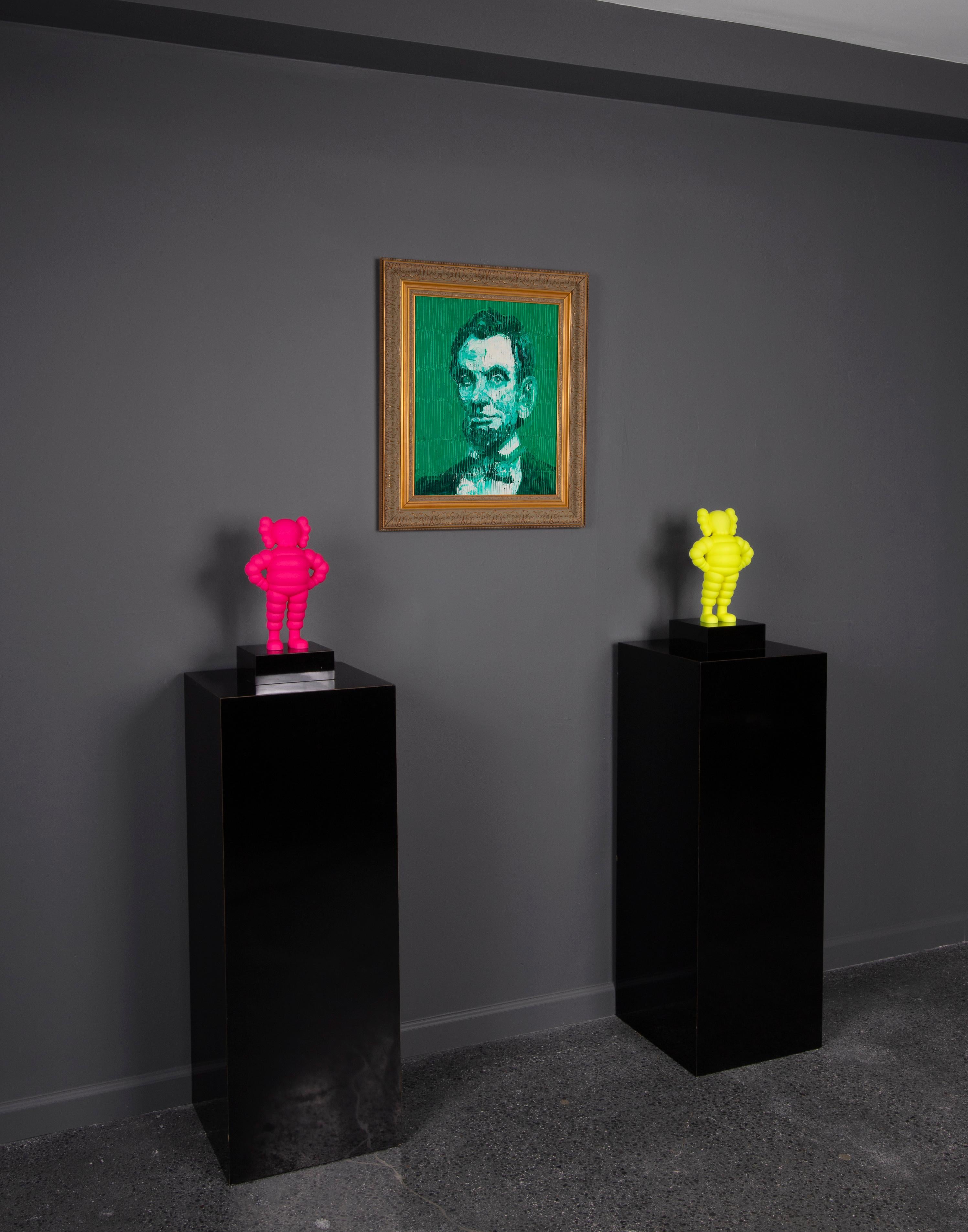 'Green Abraham Lincoln' Unique Painting 5