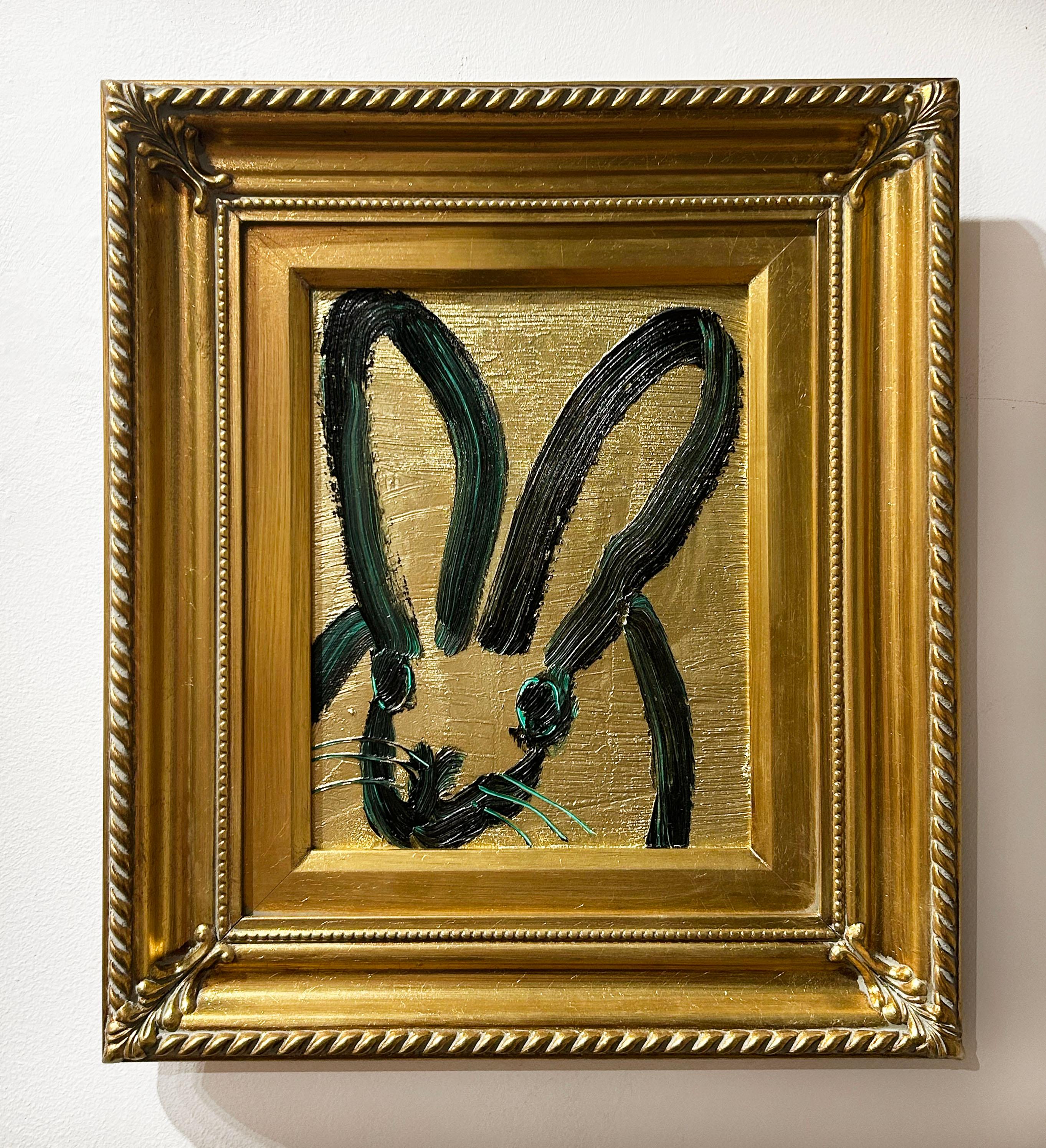 Grüne Augen auf Gold (Zeitgenössisch), Painting, von Hunt Slonem