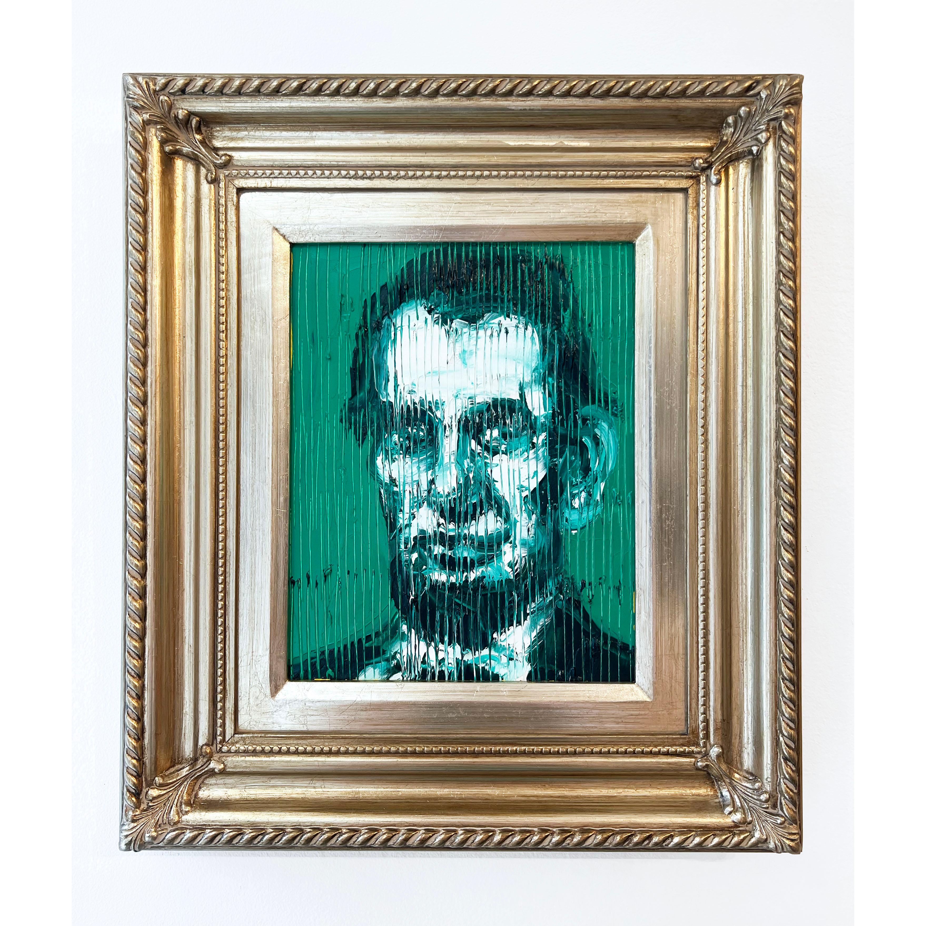 Green Lincoln - Painting by Hunt Slonem