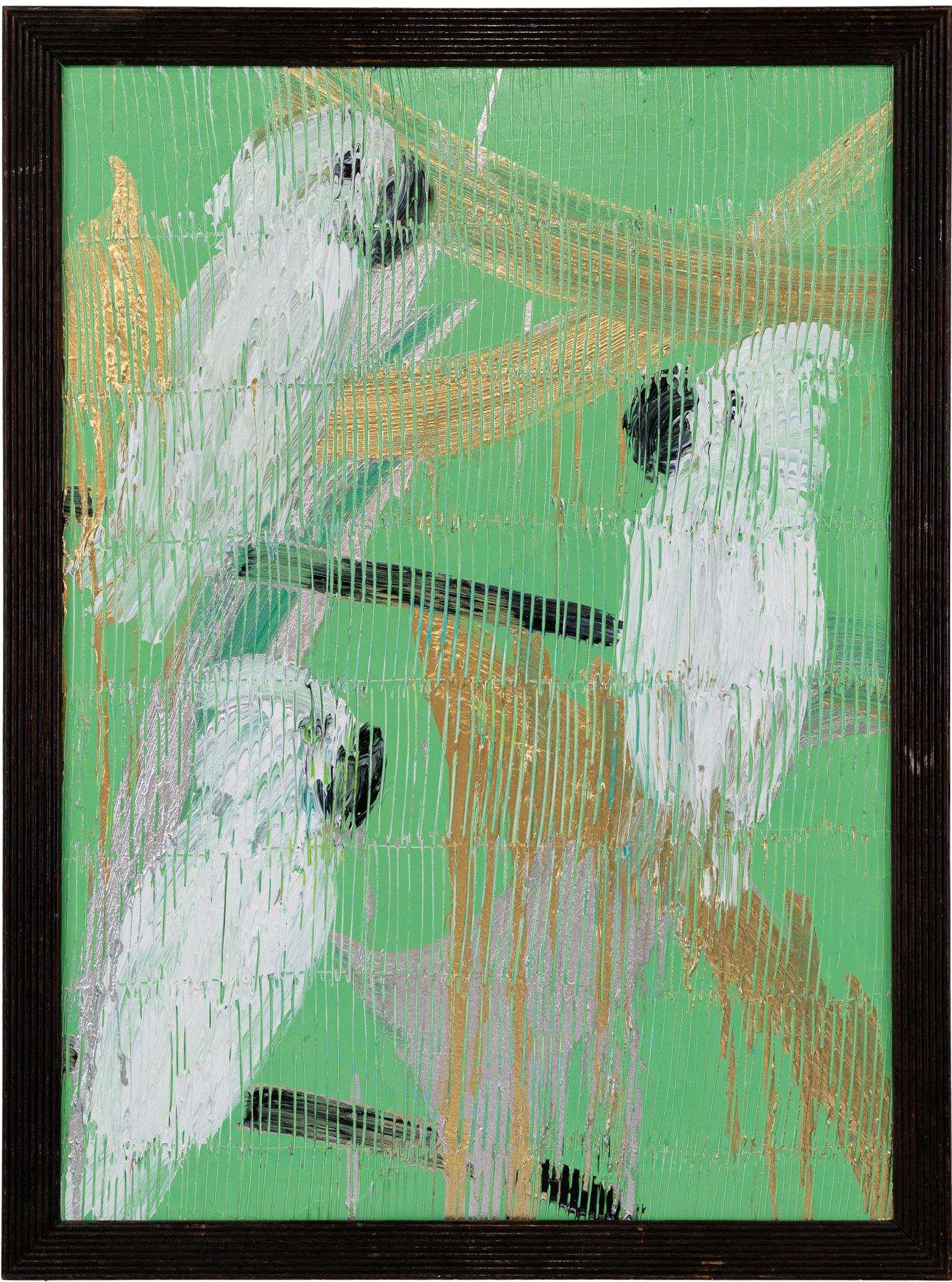 Green Monsoon - Painting by Hunt Slonem