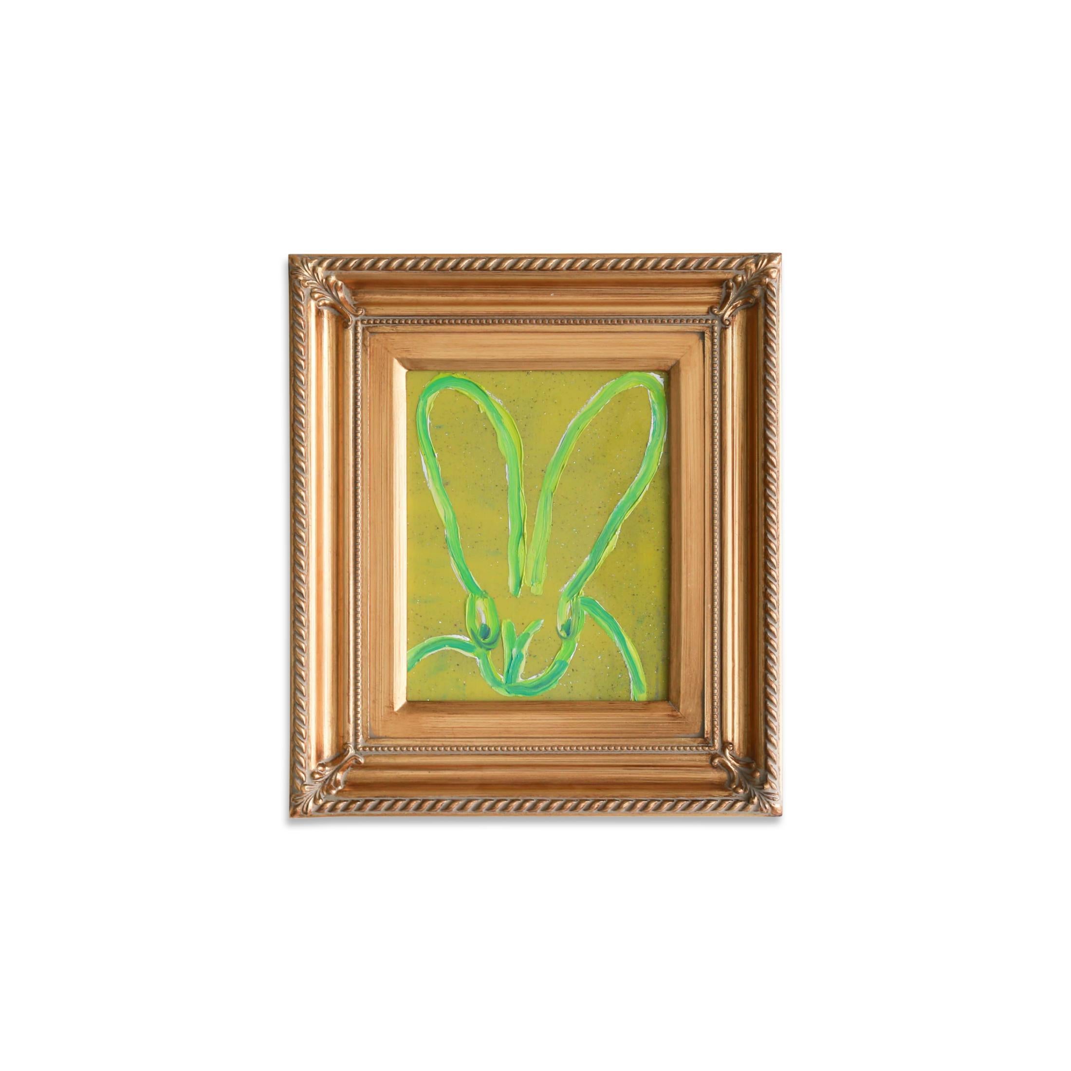Hunt Slonem Animal Painting - Green Resin