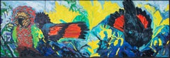 "Hawk Head Parrot, " 1986, by Hunt Slonem, acrylic on canvas