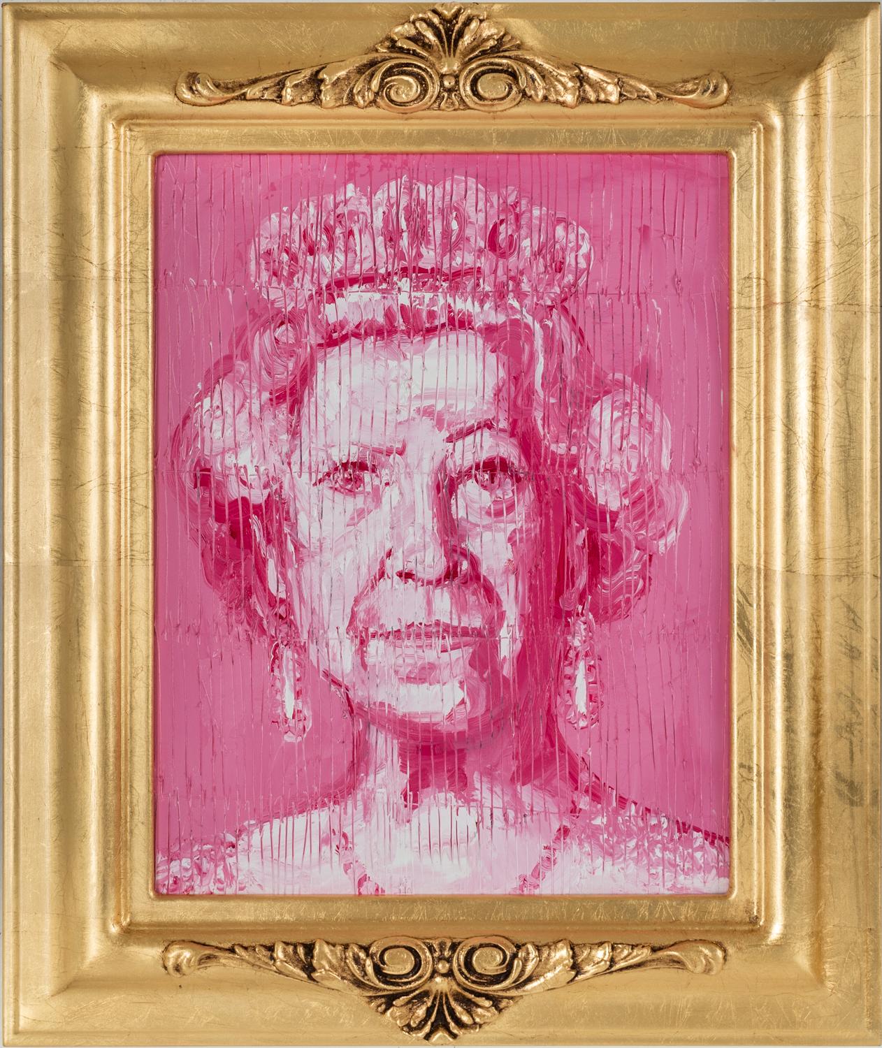 Hunt Slonem Portrait Painting - Her Majesty