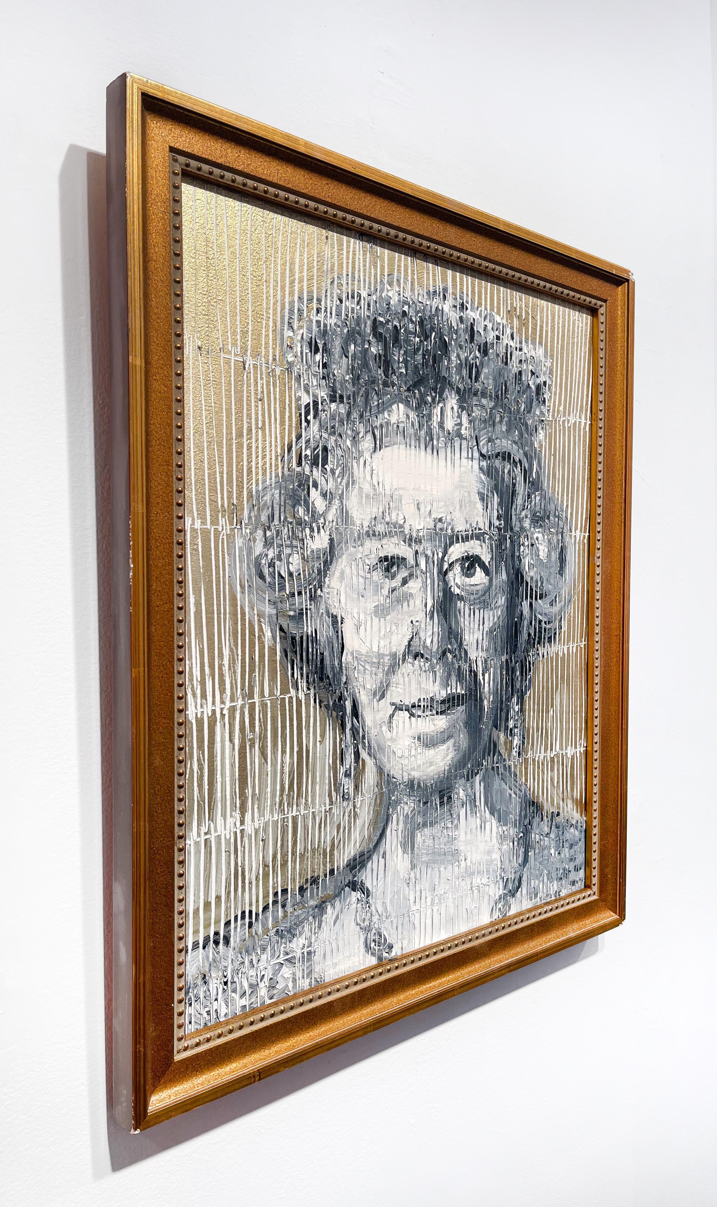 Her Majesty (Golden) - Contemporary Painting by Hunt Slonem