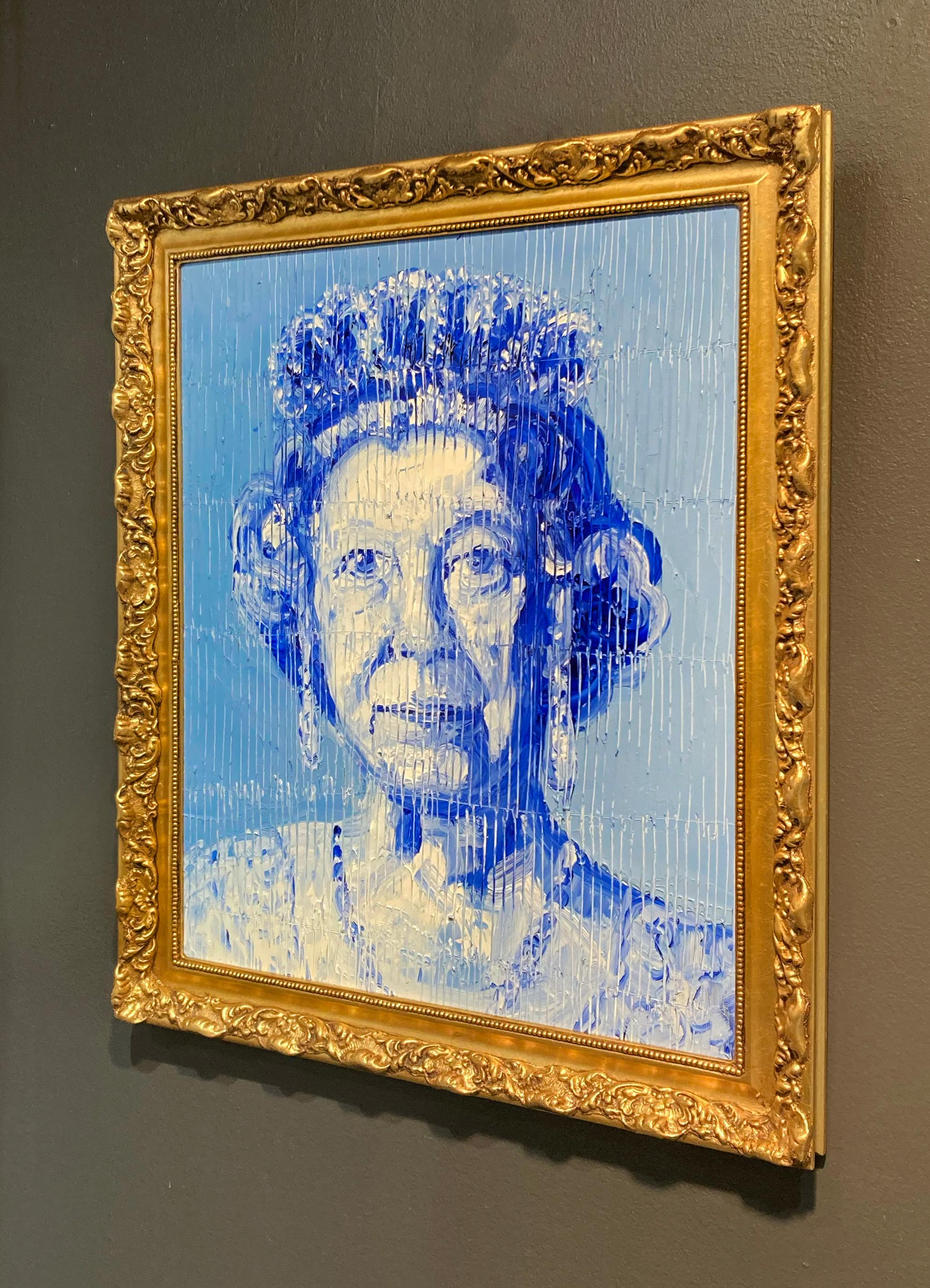 Her Majesty Queen Elizabeth - Contemporary Painting by Hunt Slonem