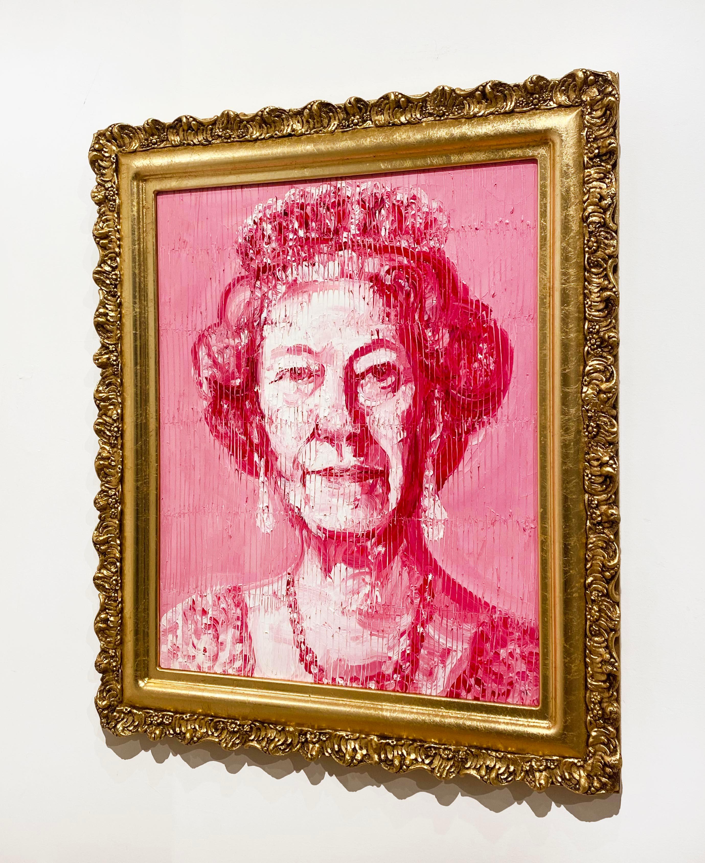 Her Majesty Queen Elizabeth - Contemporary Painting by Hunt Slonem